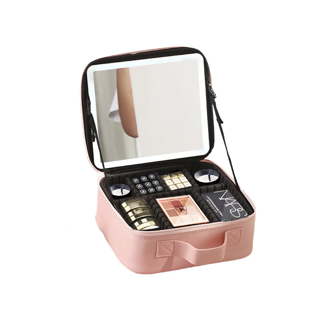 YJQ Full Screen Mirror Cosmetic Bag Portable Women's Portable Large Capacity Cosmetics Storage Box
YJQ Full Screen Mirror Cosmetic Bag Portable Women's Portable Large Capacity Cosmetics Storage Box
