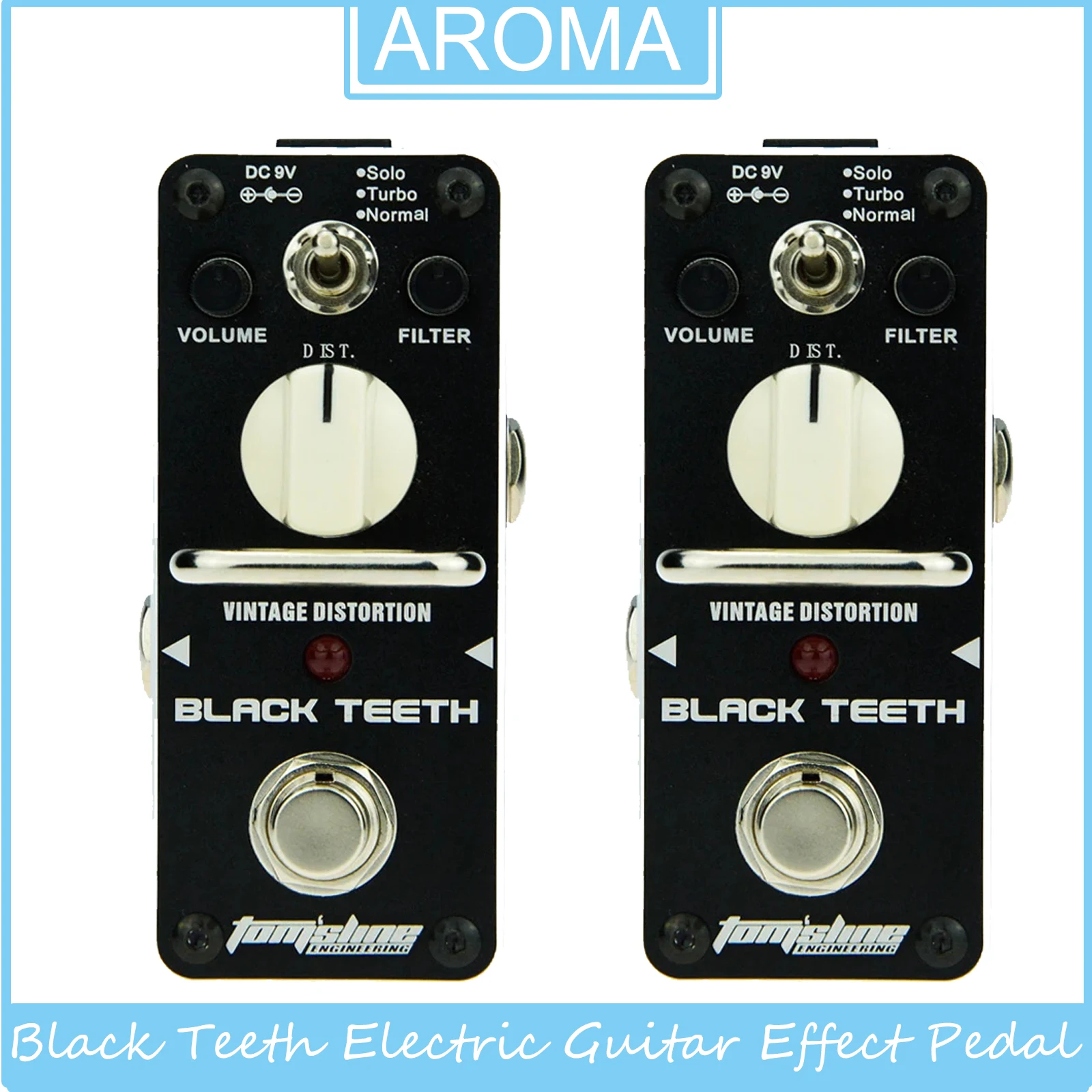 AROMA черные зубы педаль эффектов для электрогитары винтажный эффектор искажений мини-аналоговая педаль аксессуары для гитары True Bypass
AROMA черные зубы педаль эффектов для электрогитары винтажный эффектор искажений мини-аналоговая педаль аксессуары для гитары True Bypass