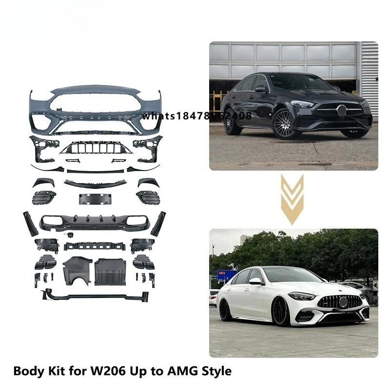 Restart ABS Car Styling Body Kit for Benz C Class W206 (2021) Upgrade to C63 Style | Easy Install | OEM
Restart ABS Car Styling Body Kit for Benz C Class W206 (2021) Upgrade to C63 Style | Easy Install | OEM