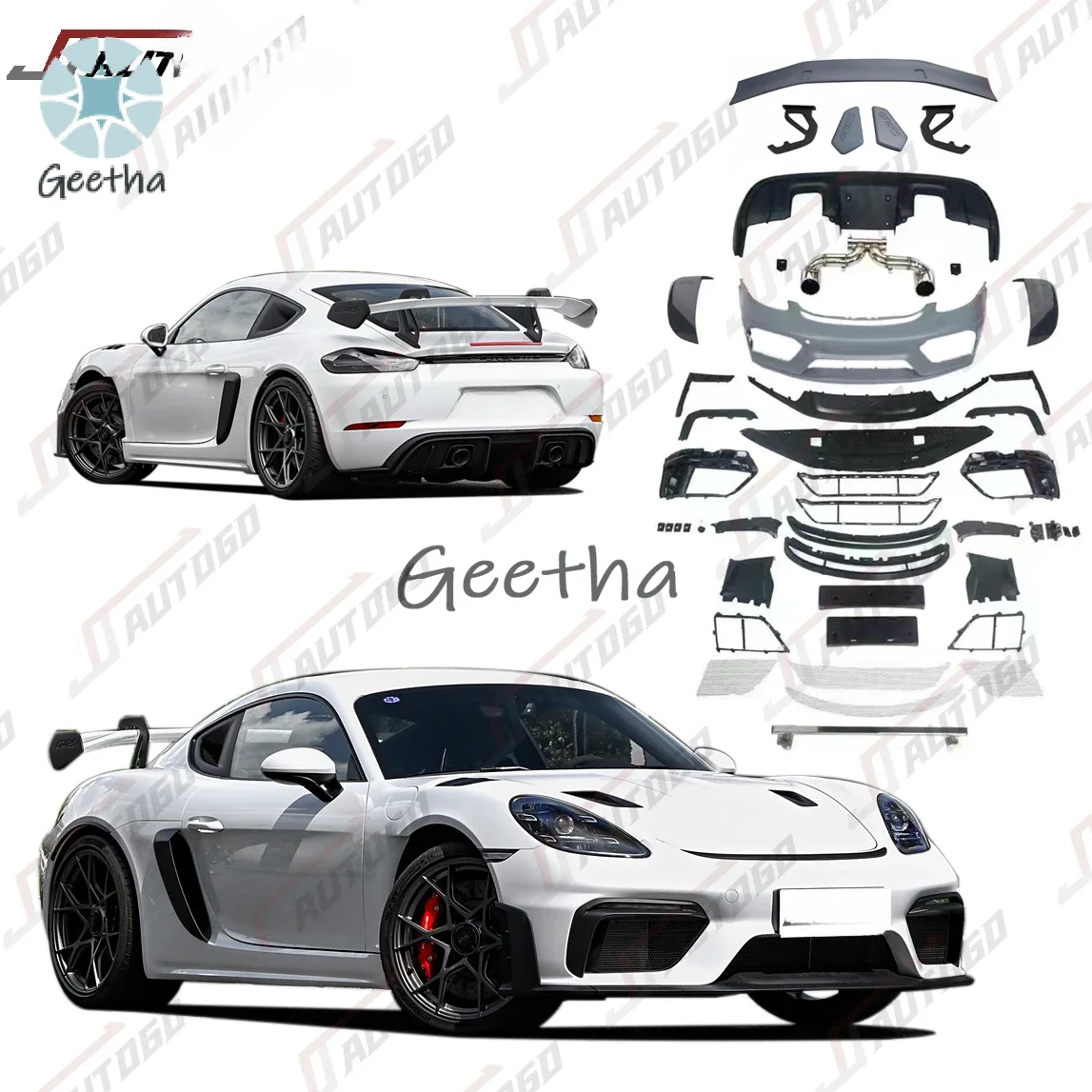 Auto Modification Conversion PP ABS Material Body Kit For Porshce 718 982 2016-2024 Upgrade to GT4 RS style carbon Fiber spoiler
Auto Modification Conversion PP ABS Material Body Kit For Porshce 718 982 2016-2024 Upgrade to GT4 RS style carbon Fiber spoiler
