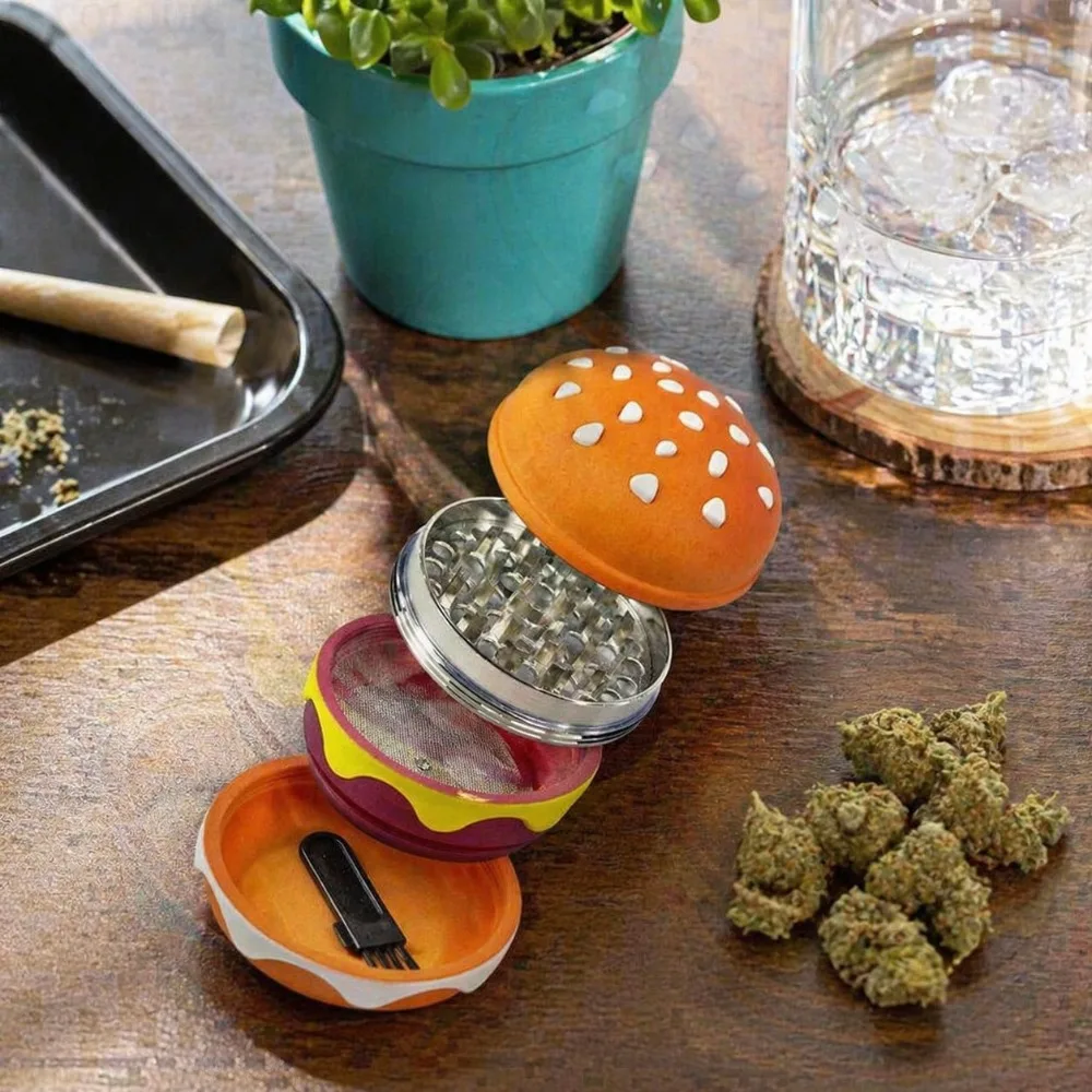 1pc, Unisex, Silver + Red/Yellow/Green Layers, 4-Layer Metal, Stainless Steel Grinding Core, Easy Grip & Twist, Manual Operation, Novelty Hamburger Design, Vanilla & Spice Grinder, For Kitchen, BBQ, Christmas Gift, Anniversary Gift For Him Or Her
1pc, Unisex, Silver + Red/Yellow/Green Layers, 4-Layer Metal, Stainless Steel Grinding Core, Easy Grip & Twist, Manual Operation, Novelty Hamburger Design, Vanilla & Spice Grinder, For Kitchen, BBQ, Christmas Gift, Anniversary Gift For Him Or Her