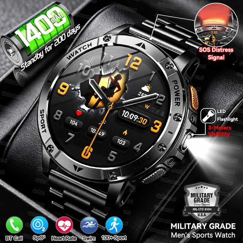 2026 New Adventure Watch 1000mAh Battery SmartWatch 5ATM Waterproof GPS Bluetooth call 1.85" AMOLED HD Sports Smart Watches Men
2026 New Adventure Watch 1000mAh Battery SmartWatch 5ATM Waterproof GPS Bluetooth call 1.85" AMOLED HD Sports Smart Watches Men