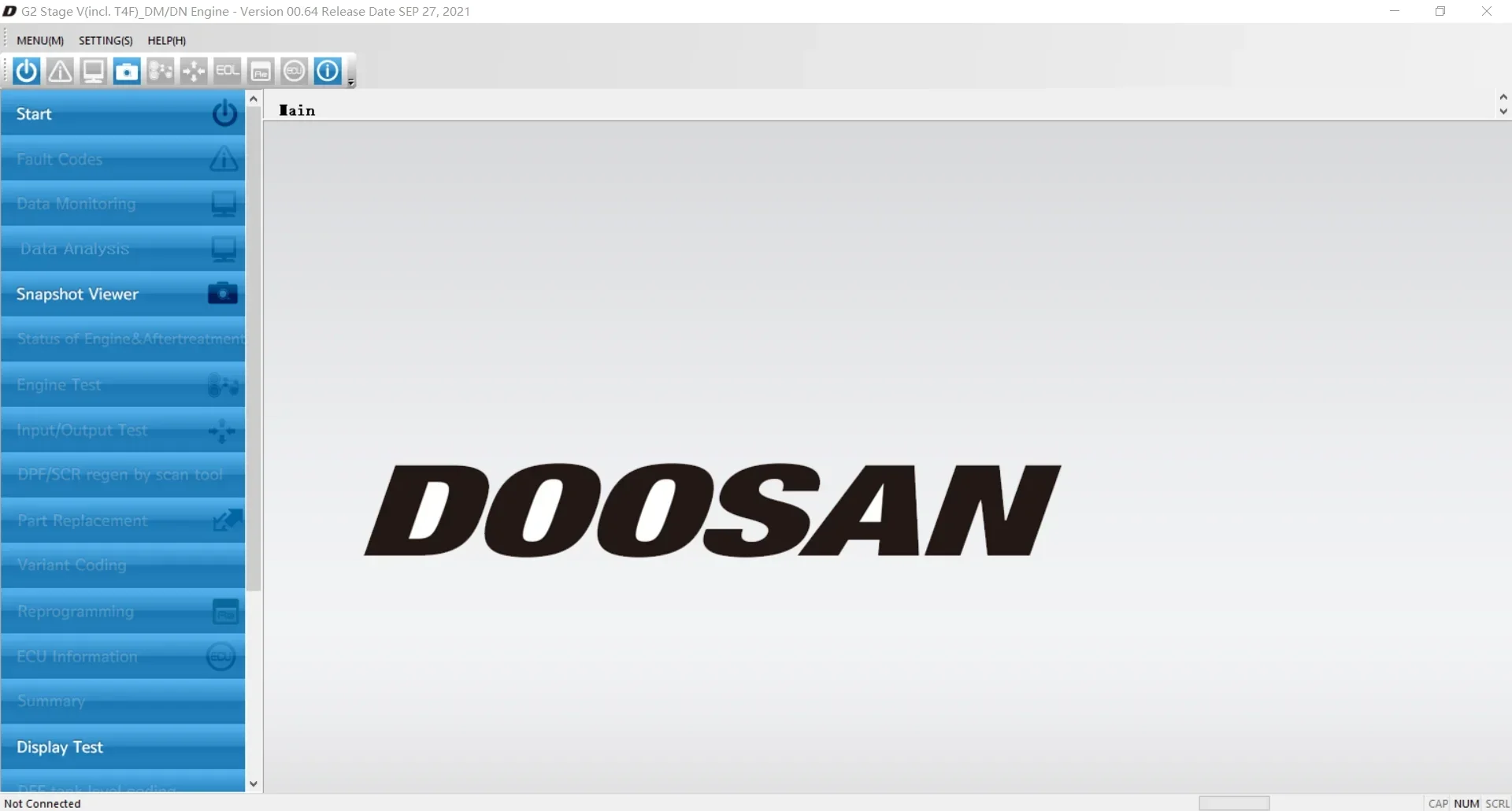 Пакет программного обеспечения для диагностического инструмента Doosan DDT 2025л.
Пакет программного обеспечения для диагностического инструмента Doosan DDT 2025л.