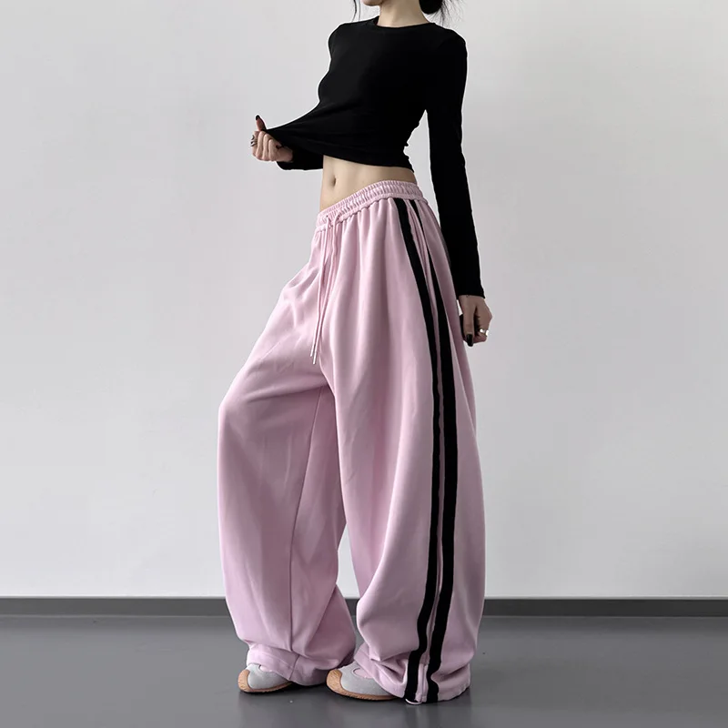 Pink Sports Pants Women's High Waist Straight Leg Trousers Commute Style Casual Pants Polyester Fiber Other Material Blend
Pink Sports Pants Women's High Waist Straight Leg Trousers Commute Style Casual Pants Polyester Fiber Other Material Blend