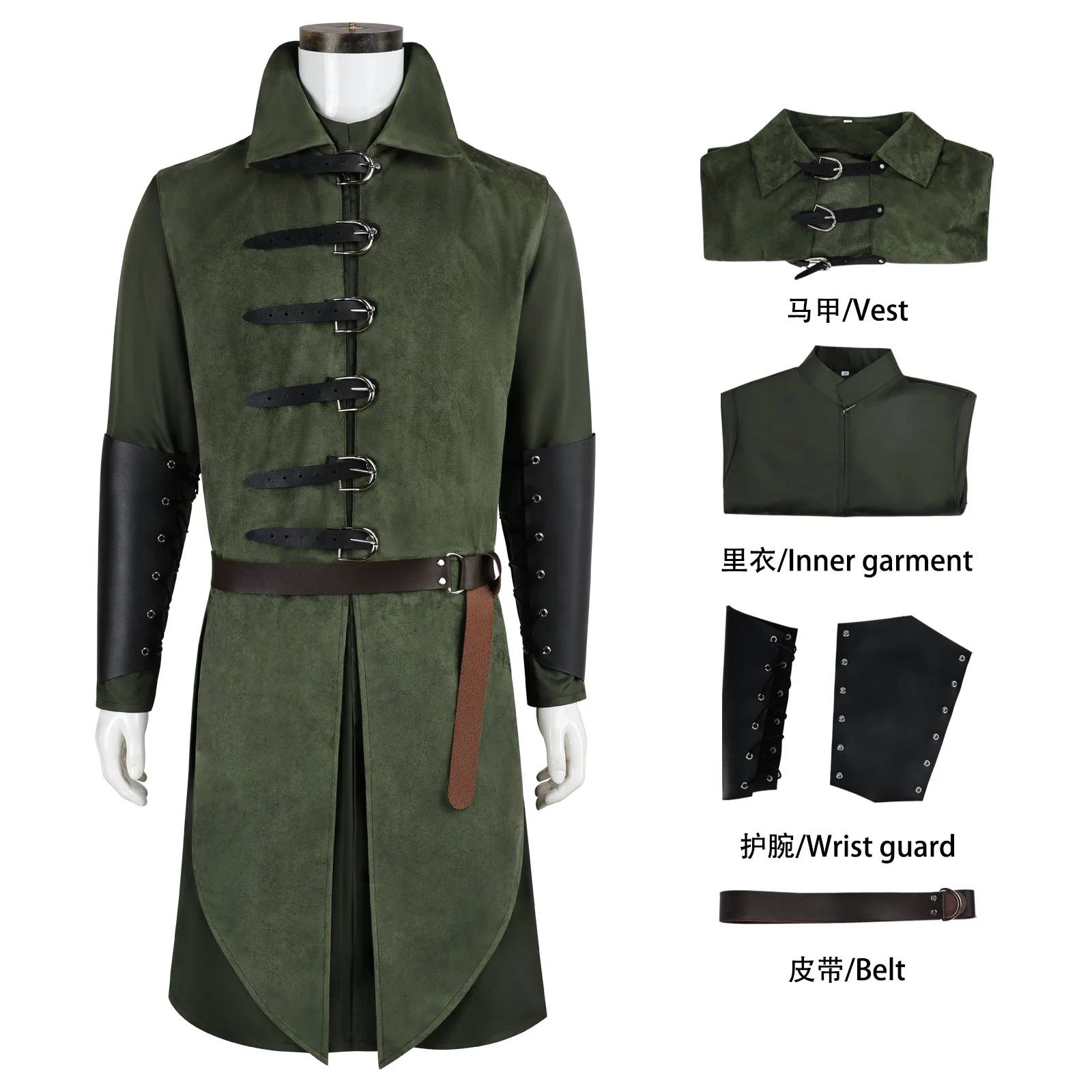 Medieval Prince Costume Adult Elf Warrior Robe Top Outfit for Halloween Cosplay Costumes LARP Cosplay Carnival Party Suits
Medieval Prince Costume Adult Elf Warrior Robe Top Outfit for Halloween Cosplay Costumes LARP Cosplay Carnival Party Suits
