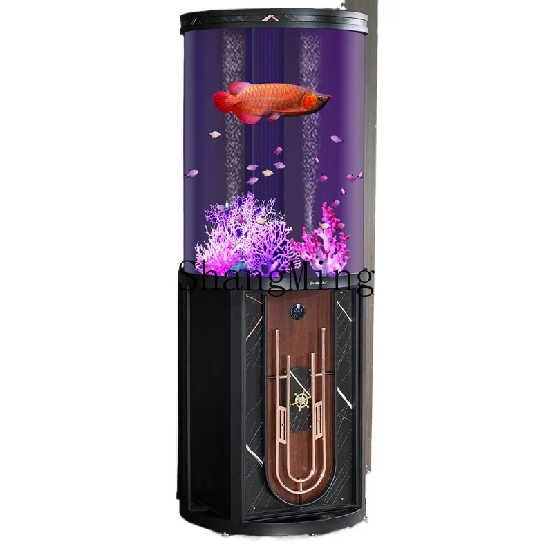 ZYH new cylindrical fish tank living room lazy aquarium household small acrylic fish tank
ZYH new cylindrical fish tank living room lazy aquarium household small acrylic fish tank