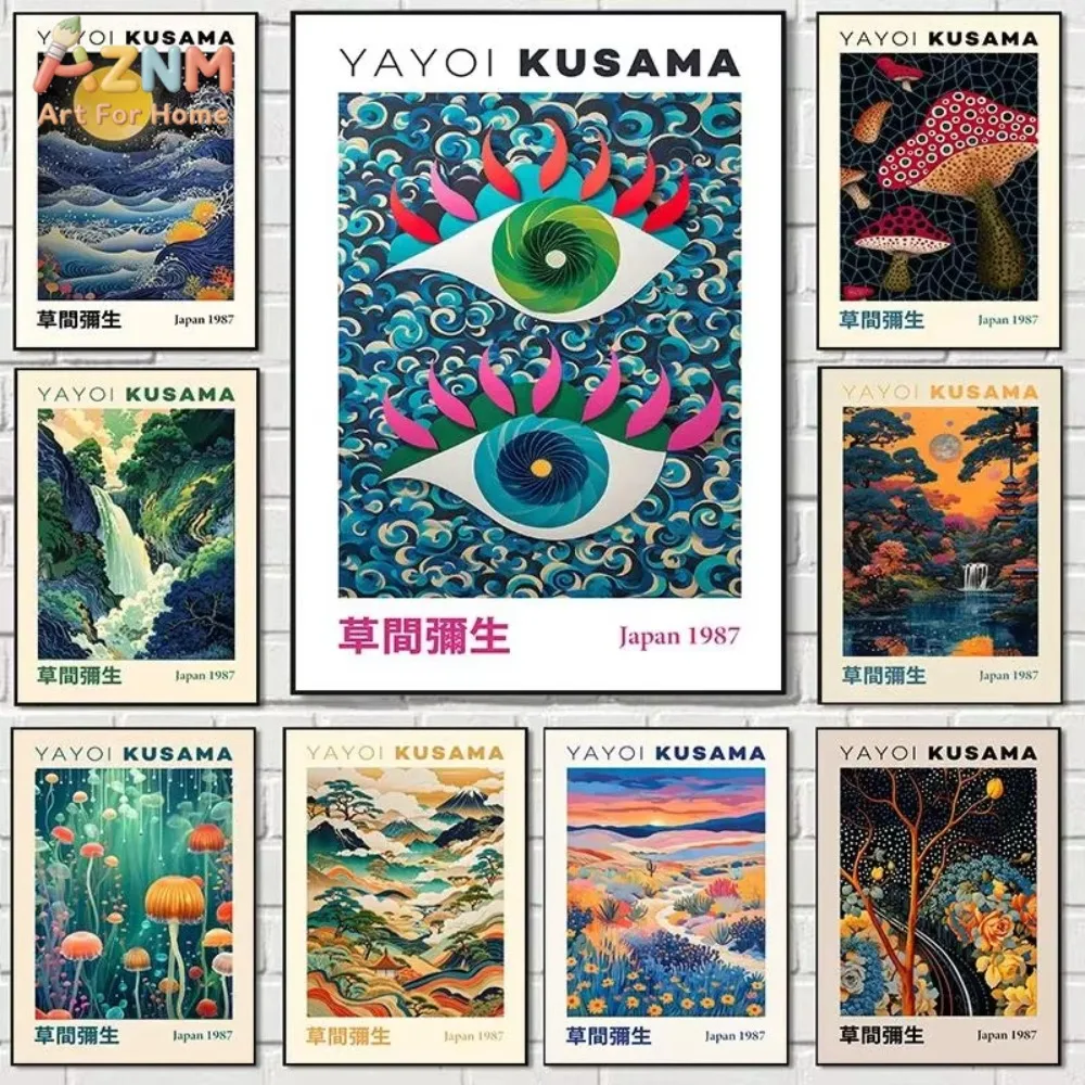 1pc Yayoi Kusama Canvas Painting Japanese Abstract Artwork Posters Prints Wall Art Living Room Home Decor
1pc Yayoi Kusama Canvas Painting Japanese Abstract Artwork Posters Prints Wall Art Living Room Home Decor