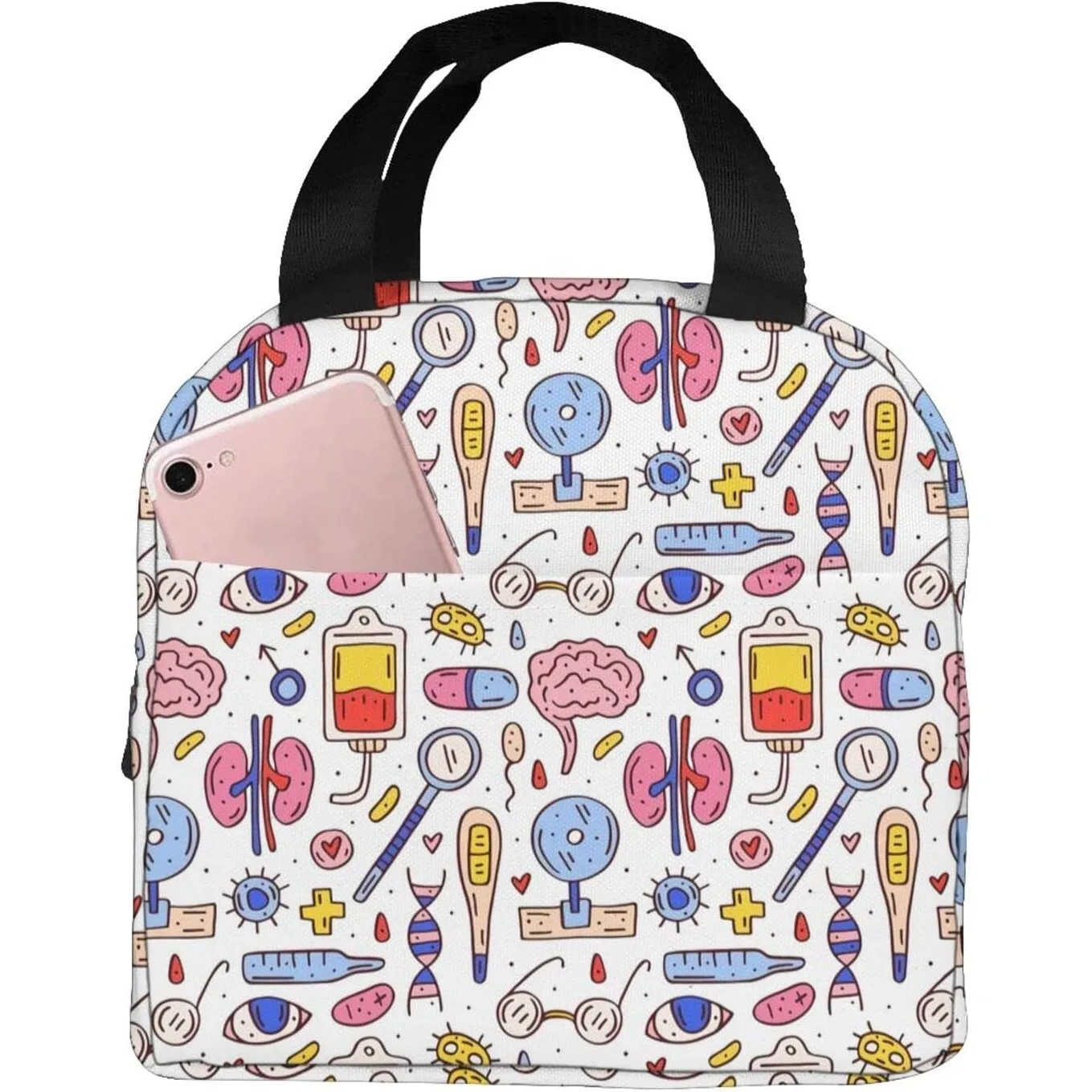 Nurse Theme Lunch Bag for Women Insulated Tote Bag Reusable Cooler Lunch Box for Work Picnic Travel One Size
Nurse Theme Lunch Bag for Women Insulated Tote Bag Reusable Cooler Lunch Box for Work Picnic Travel One Size
