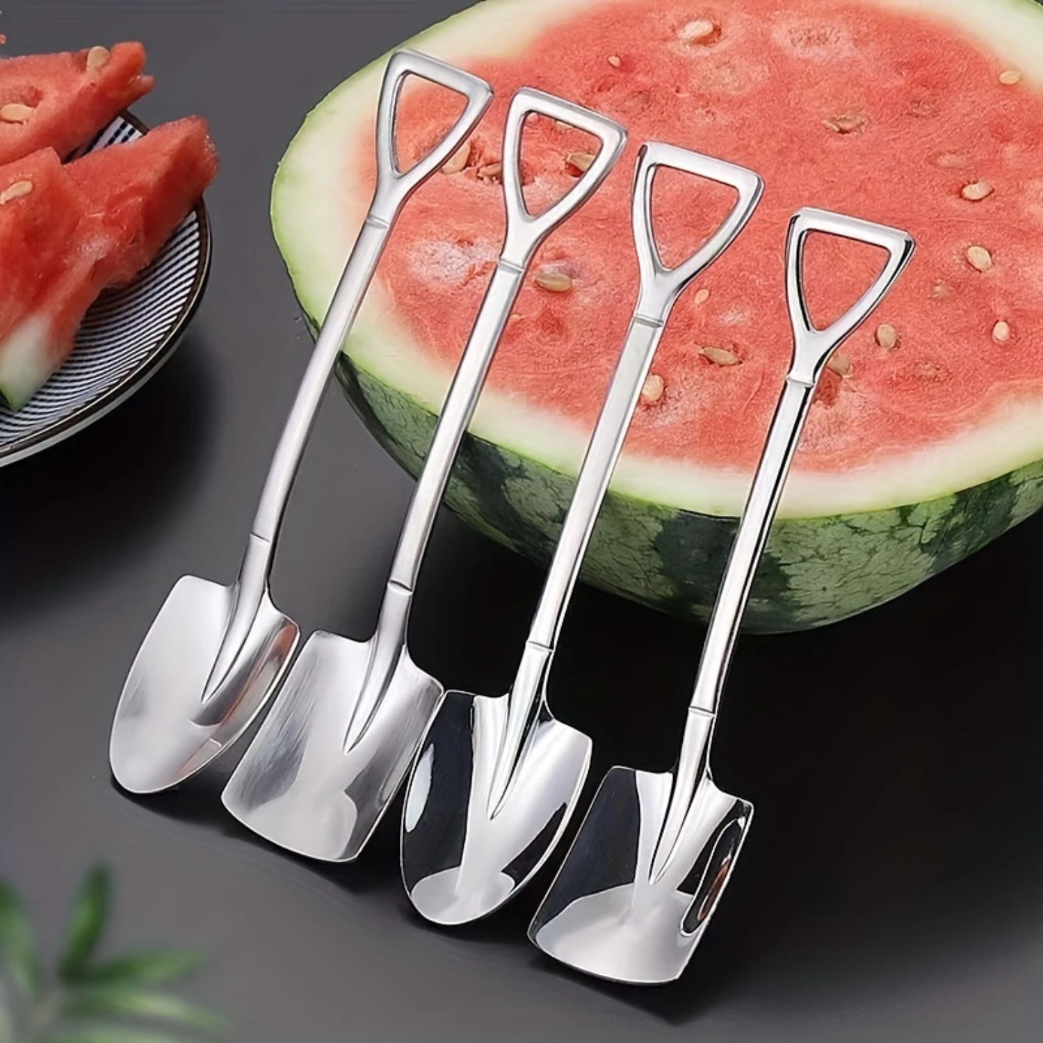 1/2/4pcs Stainless Steel Shovel Spoons - Retro Dessert & Coffee Scoops - Durable Cutlery for Watermelon, Fruit, Ice Cream - Per
1/2/4pcs Stainless Steel Shovel Spoons - Retro Dessert & Coffee Scoops - Durable Cutlery for Watermelon, Fruit, Ice Cream - Per
