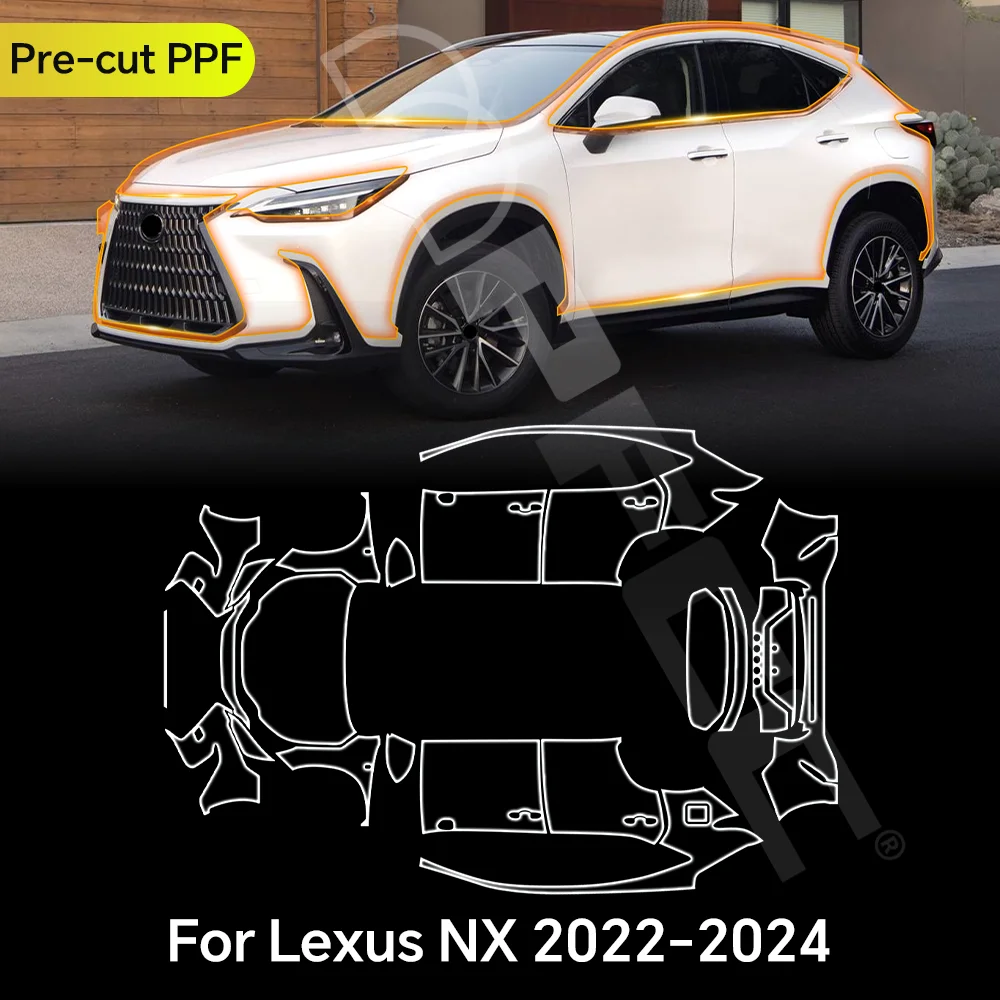 For Lexus NX 250 350 350H 450H 2022 2023 2024 TPU Paint Protection Film Clear Bra Car Body Anti-scratch Pre-cut PPF Resistant
For Lexus NX 250 350 350H 450H 2022 2023 2024 TPU Paint Protection Film Clear Bra Car Body Anti-scratch Pre-cut PPF Resistant