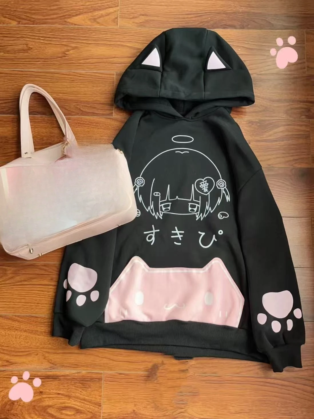 Kawaii Ear Hoodie Women Y2K Aesthetic Loose Japanese Cartoon Print Casual Sweatshirt Pocket Autumn Streetwear Gothic Harajuku
Kawaii Ear Hoodie Women Y2K Aesthetic Loose Japanese Cartoon Print Casual Sweatshirt Pocket Autumn Streetwear Gothic Harajuku