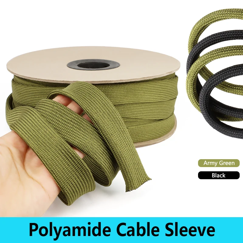 2/5m Polyamide Cable Braided Sleeve 2.5mm ~ 60mm Dust Wear Resistant High Density Tight Insulation Protect Wire Organizer
2/5m Polyamide Cable Braided Sleeve 2.5mm ~ 60mm Dust Wear Resistant High Density Tight Insulation Protect Wire Organizer