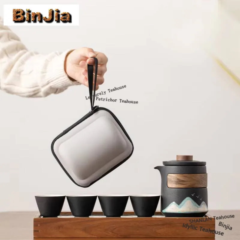 Hand-painted Landscape Travel Tea Set Kit Luxury 1 Pot 4 Cups Tea Maker Tea Set Portable Camping Organizer Supplies Bags Gift
Hand-painted Landscape Travel Tea Set Kit Luxury 1 Pot 4 Cups Tea Maker Tea Set Portable Camping Organizer Supplies Bags Gift