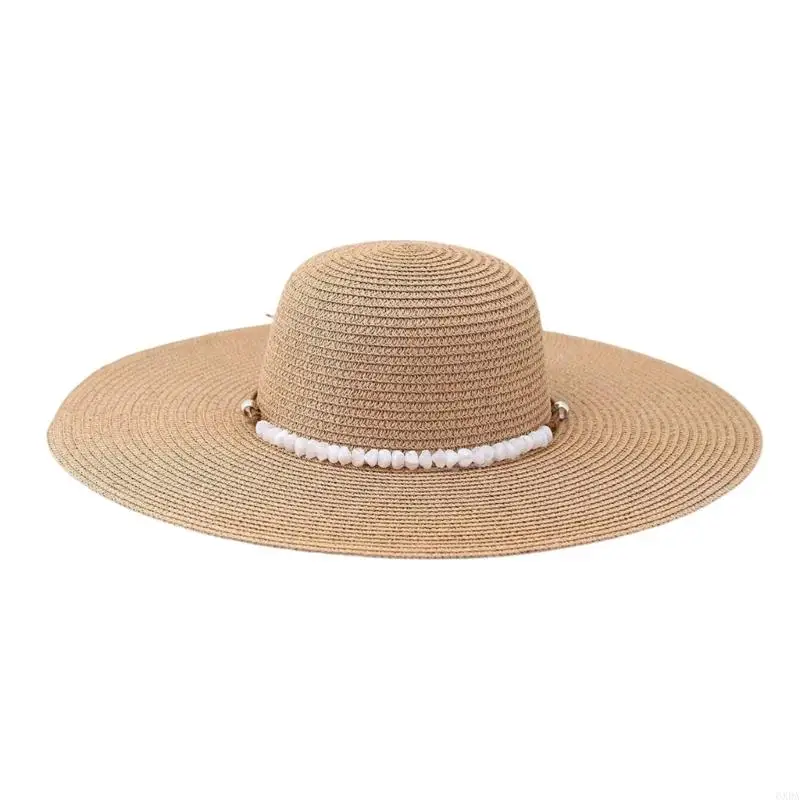 Stylish Pearls Decorated Adjustable Victorian Hat For Women Lightweight Breathable Paper Straw Summer Beach Gardening Hat 6XDA
Stylish Pearls Decorated Adjustable Victorian Hat For Women Lightweight Breathable Paper Straw Summer Beach Gardening Hat 6XDA