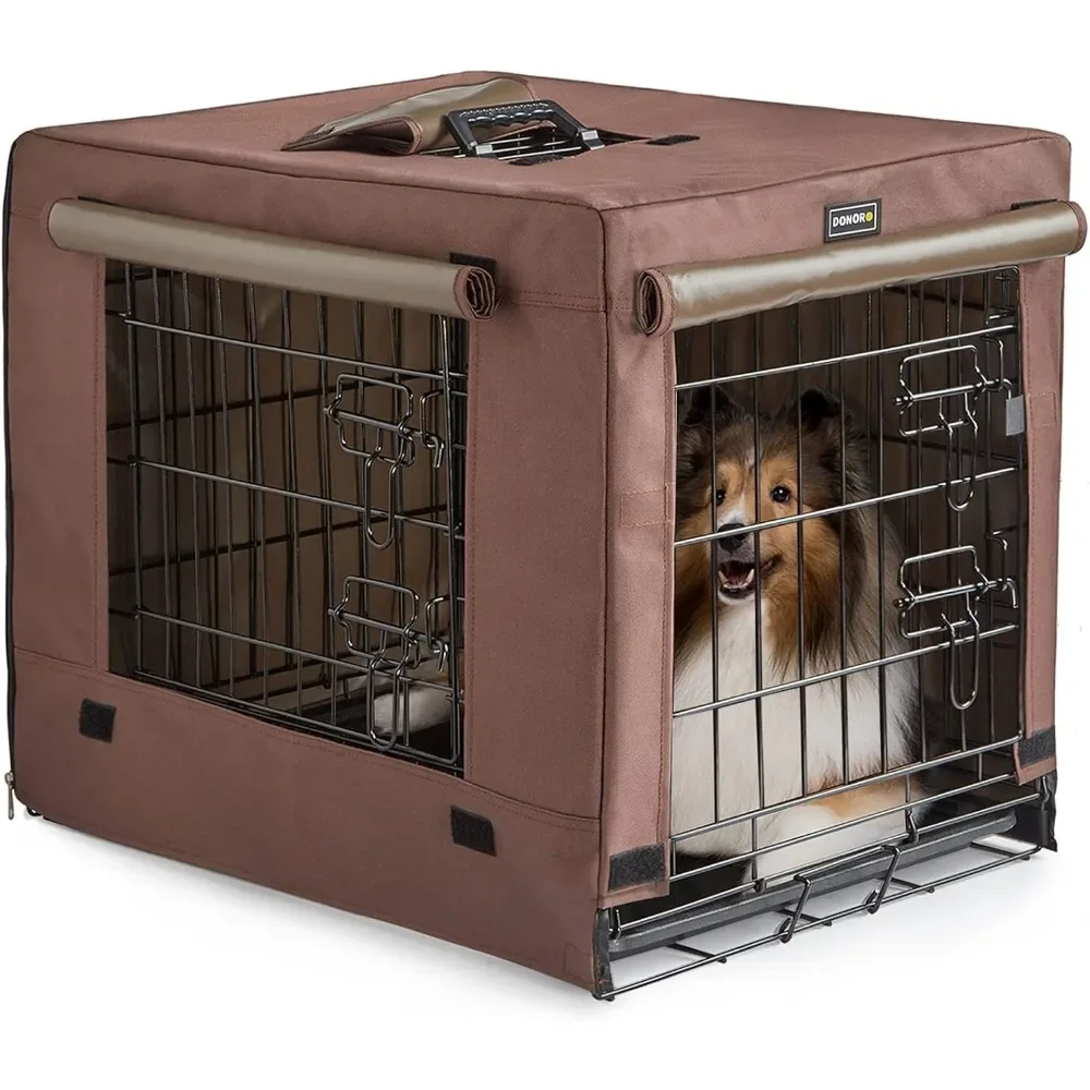 Dog Crates Kit for Small Size Dogs Indoor with Dog Crate Cover, Double Door Dog Kennels & Houses for Puppy and Cats
Dog Crates Kit for Small Size Dogs Indoor with Dog Crate Cover, Double Door Dog Kennels & Houses for Puppy and Cats