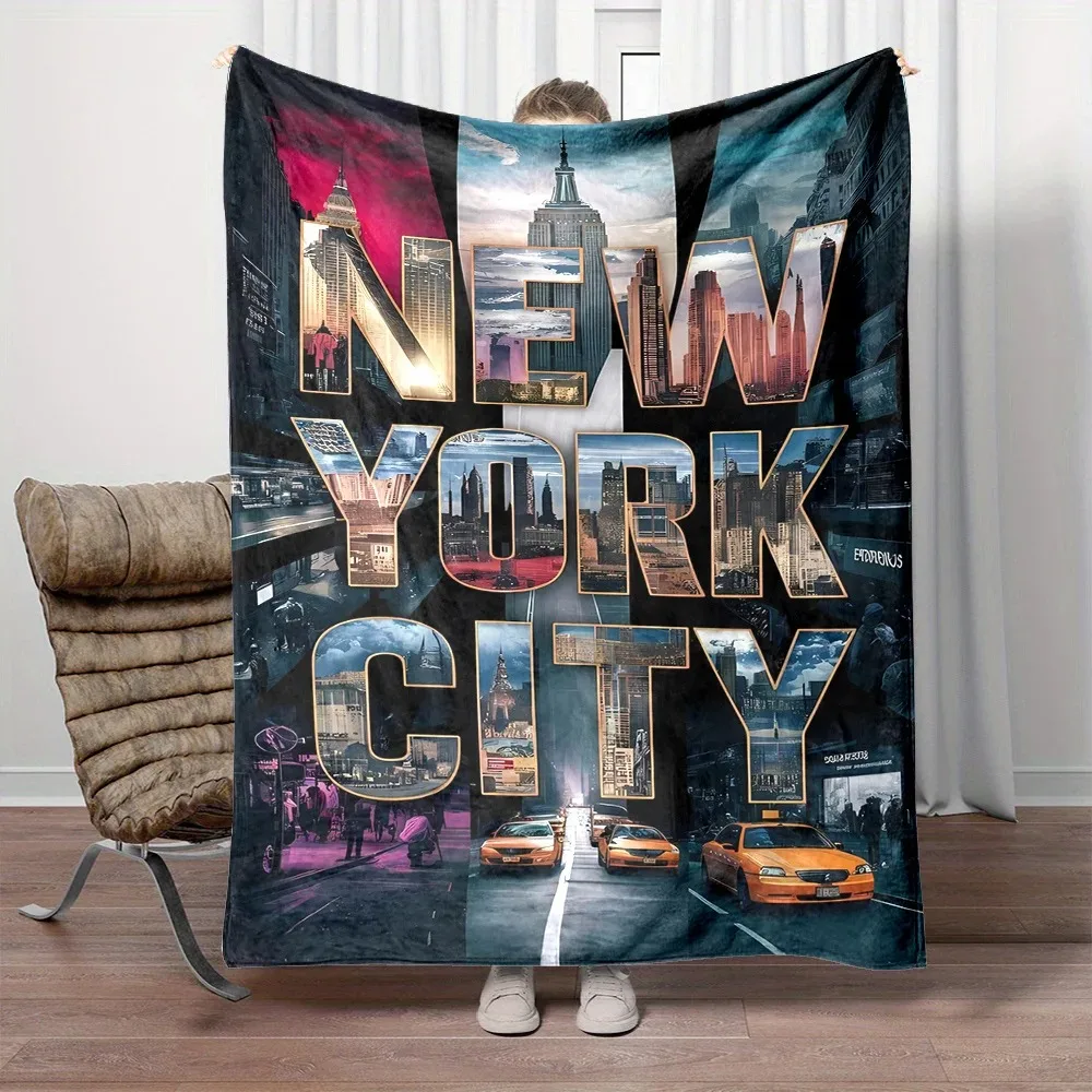 Фланелевый плед с изображением городского пейзажа Нью-Йорка - двусторонний, универсальный, для кровати, дивана, путешествий - можно стирать в машине, несколько размеров
Фланелевый плед с изображением городского пейзажа Нью-Йорка - двусторонний, универсальный, для кровати, дивана, путешествий - можно стирать в машине, несколько размеров
