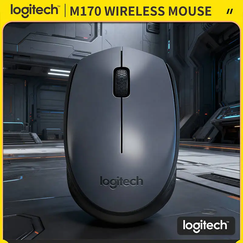 Ambidextrous Logitech M170 Wireless Optical Mouse 1000DPI Tracking 12-Month Battery 10m Wireless Range