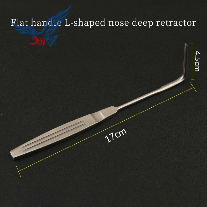 Nose retractor L-shaped deep nose hook stainless steel rhinoplasty instruments mandibular right Angle retractor double-headed
Nose retractor L-shaped deep nose hook stainless steel rhinoplasty instruments mandibular right Angle retractor double-headed