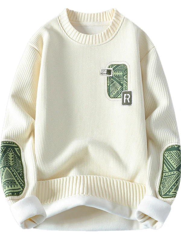 Мужской вязаный свитер из искусственного двух предметов Thiened Fce, теплый базовый слой, повседневный длинный свек, откидной воротник с буквенным узором
Мужской вязаный свитер из искусственного двух предметов Thiened Fce, теплый базовый слой, повседневный длинный свек, откидной воротник с буквенным узором