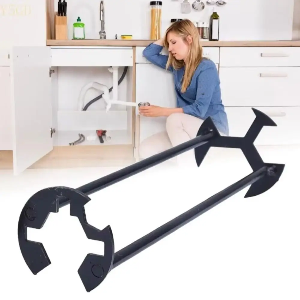 Multifunctional Basin Wrench Hardware Carbon Steel Sink Wrench Wear Resistant Anti-slip Sink Plumbers Wrench
Multifunctional Basin Wrench Hardware Carbon Steel Sink Wrench Wear Resistant Anti-slip Sink Plumbers Wrench