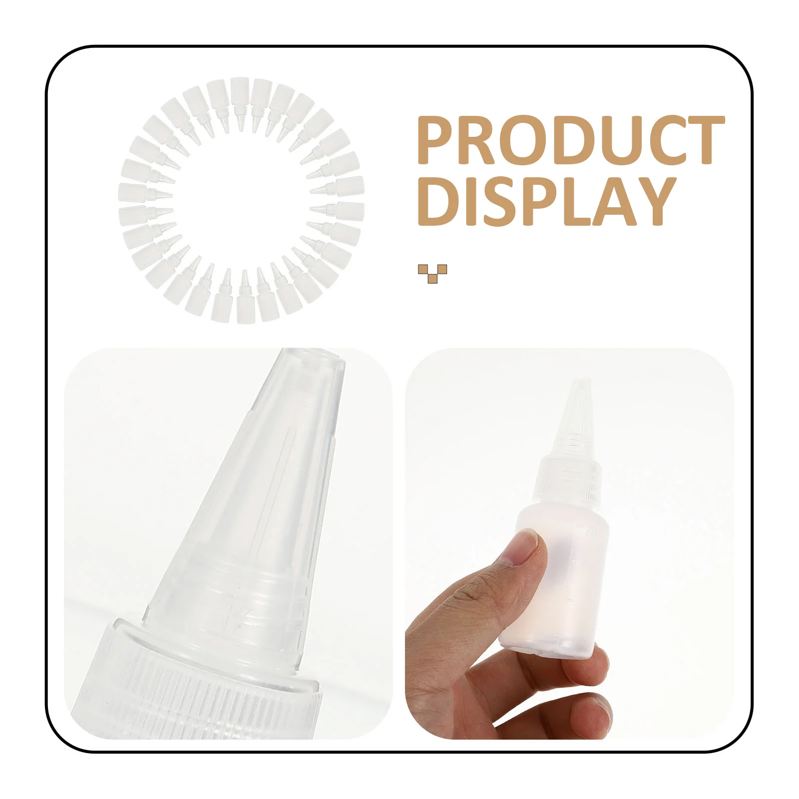 30pcs Pointed Mouth Sauce Bottles Sharp Eyelash PE Kitchen Syrup Baby Liquid Dispenser Squeeze Condiments Food Grade Safe
30pcs Pointed Mouth Sauce Bottles Sharp Eyelash PE Kitchen Syrup Baby Liquid Dispenser Squeeze Condiments Food Grade Safe