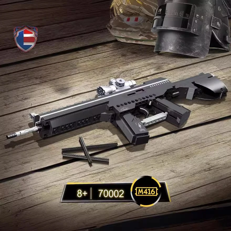 Building Blocks Gun Can Fire Sniper Rifle Small Particle Assembly Assault Rifle Model Creative Toys Boy Christmas Gifts 70002-06
Building Blocks Gun Can Fire Sniper Rifle Small Particle Assembly Assault Rifle Model Creative Toys Boy Christmas Gifts 70002-06