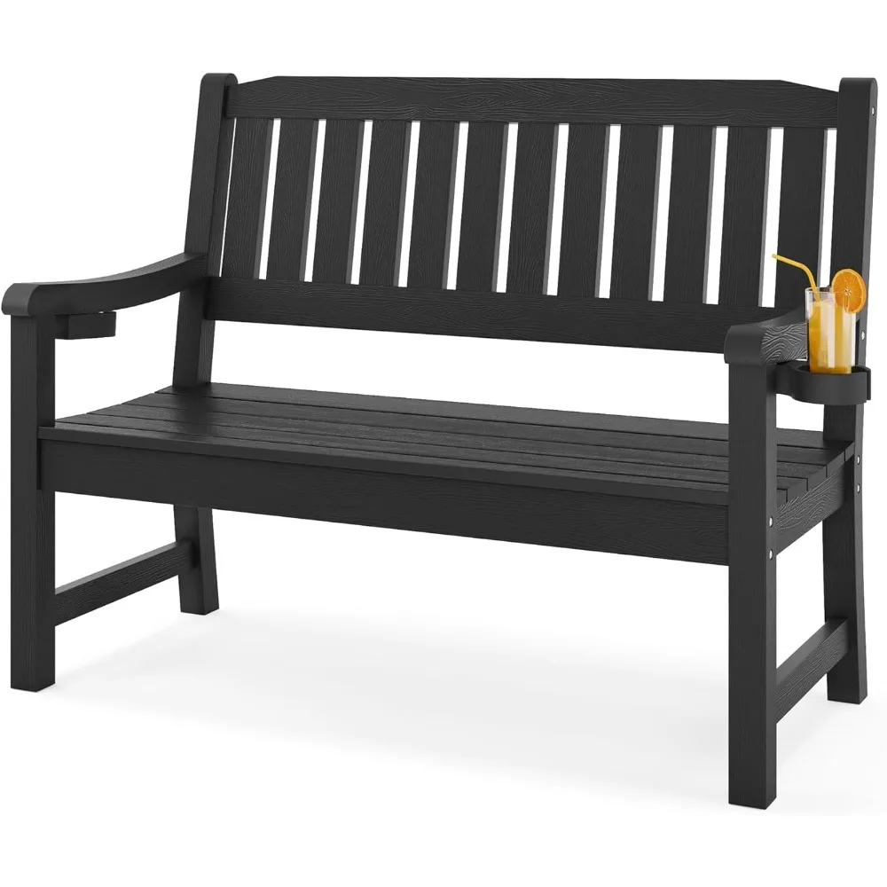 Outdoor Bench, 2-Person HDPS Garden Bench, Outdoor Benches Weatherproof, All-Weather Fade/Rot Resistant Patio Bench
Outdoor Bench, 2-Person HDPS Garden Bench, Outdoor Benches Weatherproof, All-Weather Fade/Rot Resistant Patio Bench