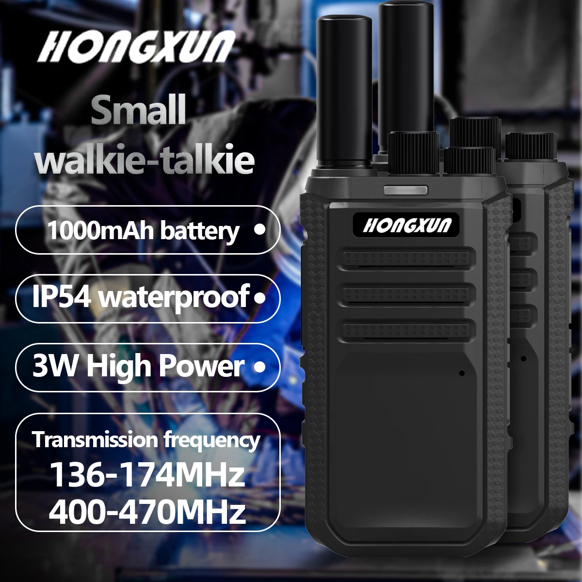 HX CP1200 Mini Portable 3W Two-Way Walkie-Talkie Handheld Amateur for Radio Vox Waterproof for Restaurant Hotel Use 1set 2pc
HX CP1200 Mini Portable 3W Two-Way Walkie-Talkie Handheld Amateur for Radio Vox Waterproof for Restaurant Hotel Use 1set 2pc