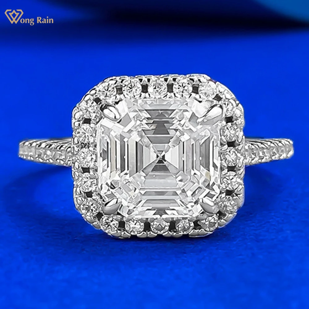 Wong Rain 100% 925 Sterling Silver Asscher Cut 8*8 MM Sapphire Emerald High Carbon Diamond Gemstone Ring for Women Fine Jewelry
Wong Rain 100% 925 Sterling Silver Asscher Cut 8*8 MM Sapphire Emerald High Carbon Diamond Gemstone Ring for Women Fine Jewelry