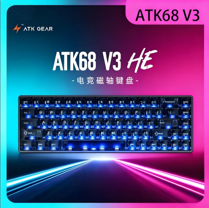 ATK68 V3 HE Keyboard All AluminumLow Latency Gaming Keyboard Magnetic Axis RT0.01 Customizable High End Mechanical Keyboard
ATK68 V3 HE Keyboard All AluminumLow Latency Gaming Keyboard Magnetic Axis RT0.01 Customizable High End Mechanical Keyboard