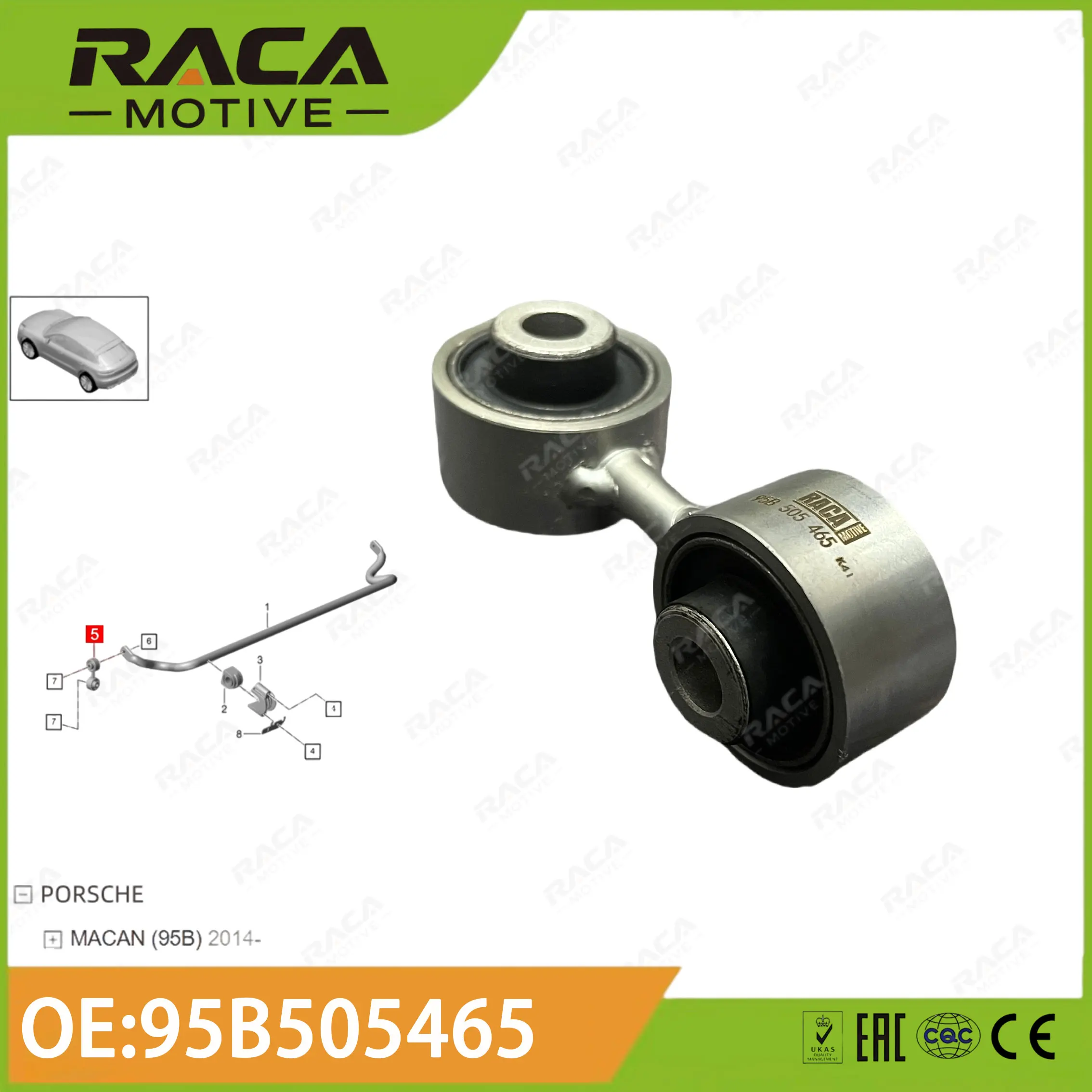 Rear Axle Stabilizer Bar Accessories Balance Bar Connecting Rod Suitable for Porsche Macan 95B 2014 Onwards 95B505465
Rear Axle Stabilizer Bar Accessories Balance Bar Connecting Rod Suitable for Porsche Macan 95B 2014 Onwards 95B505465