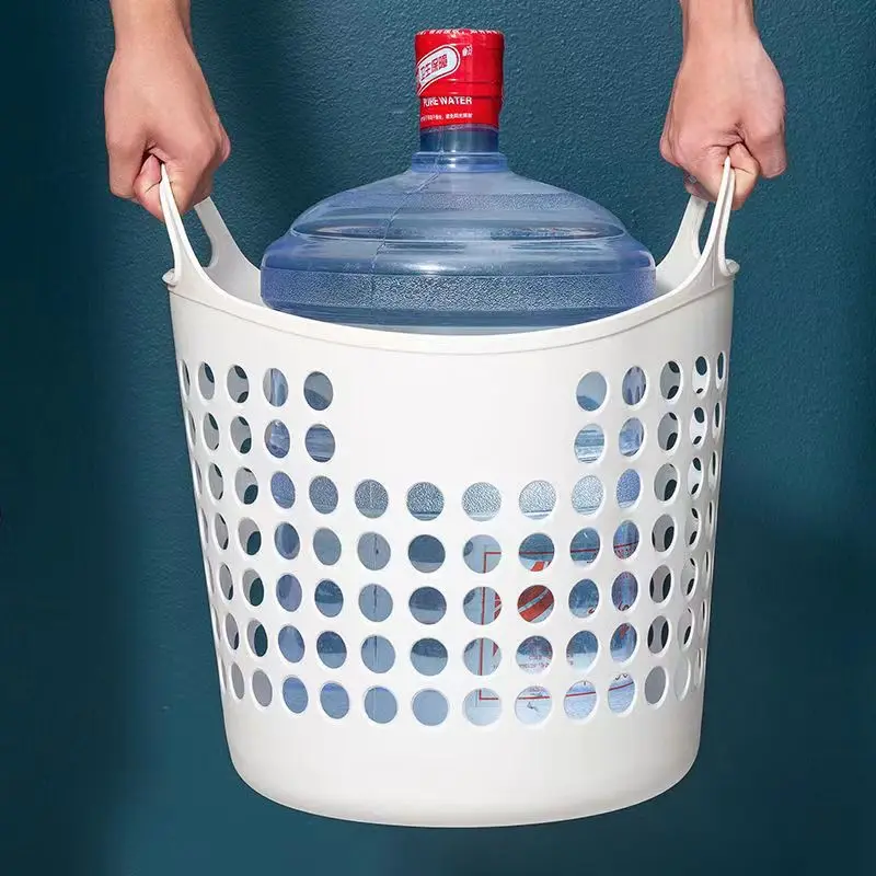 Plastic clothing storage basket Laundry basket Toy organizer basket bathroom laundry companion
Plastic clothing storage basket Laundry basket Toy organizer basket bathroom laundry companion