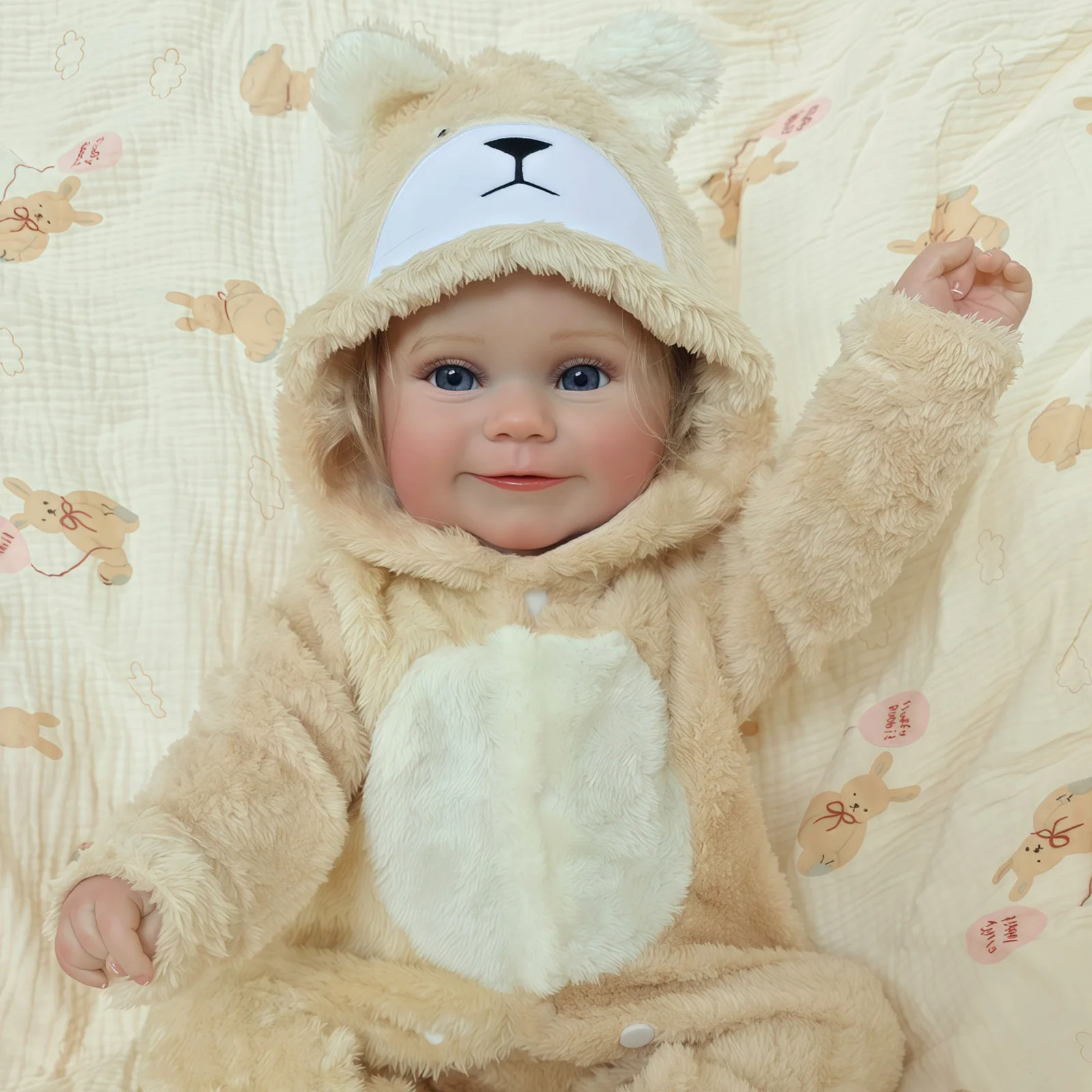 50cm Lifelike Reborn Baby Doll Handmade 3D Painted Skin Full Body Soft Silicone Vinyl Blue Eyes Girl Body Christmas Gift
50cm Lifelike Reborn Baby Doll Handmade 3D Painted Skin Full Body Soft Silicone Vinyl Blue Eyes Girl Body Christmas Gift