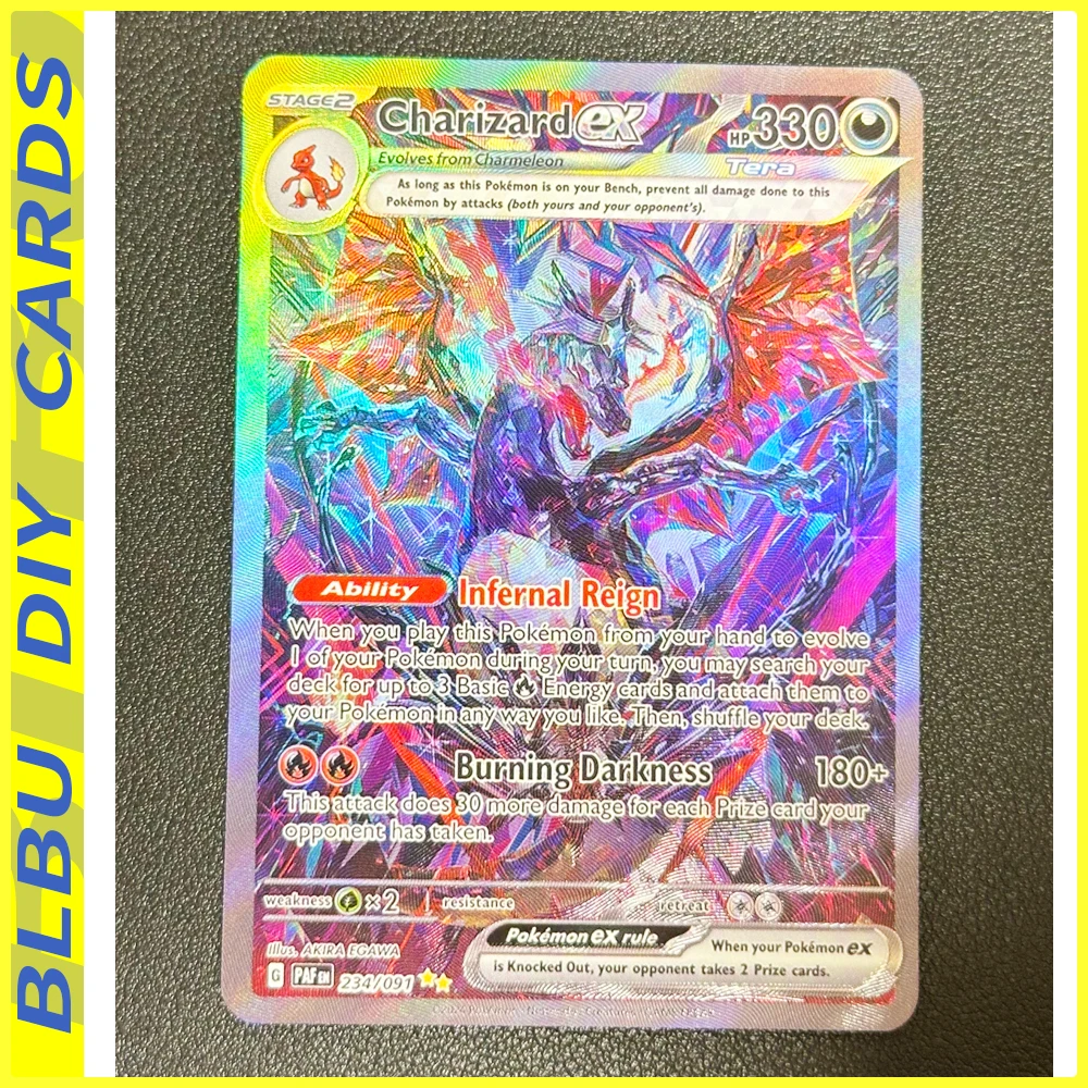BLBU ACG PTCG Pocket Card Mew Charizard EX Cards Relief Texture Anime DIY Collection Cards Color Flash English Stage2
BLBU ACG PTCG Pocket Card Mew Charizard EX Cards Relief Texture Anime DIY Collection Cards Color Flash English Stage2