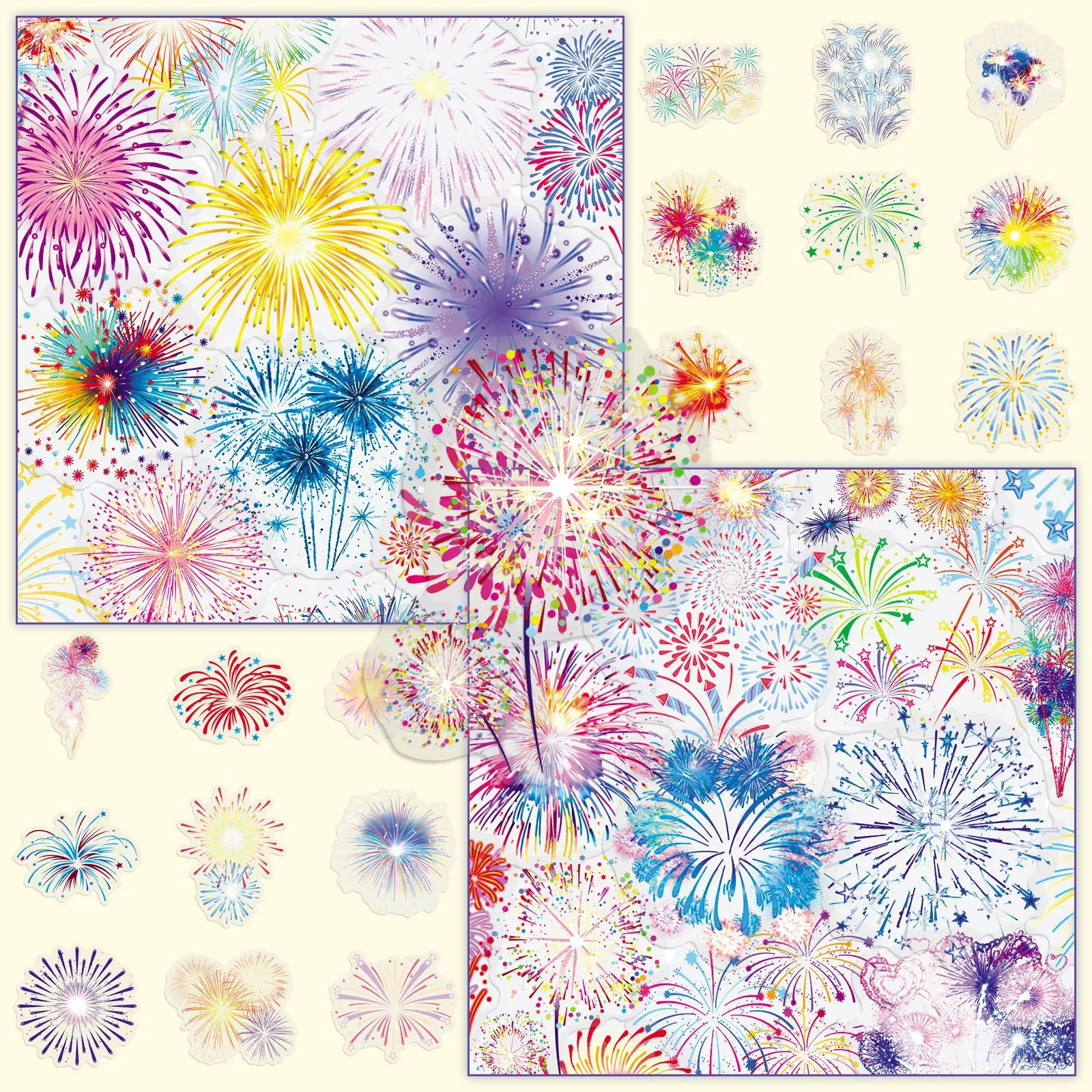 50PCS Firework Stickers PET Clear Transparent Colorful Firework Decals DIY Decorative Laptop iPad Waterproof Stickers Kids Toy
50PCS Firework Stickers PET Clear Transparent Colorful Firework Decals DIY Decorative Laptop iPad Waterproof Stickers Kids Toy