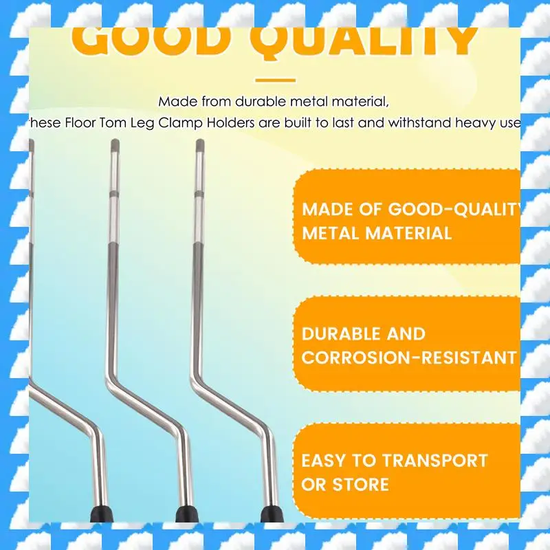 ONGE 3Pcs Drum Legs Tripod Drum Foot Bass Drum Leg Portable Professional Percussion Instrument Accessories
ONGE 3Pcs Drum Legs Tripod Drum Foot Bass Drum Leg Portable Professional Percussion Instrument Accessories