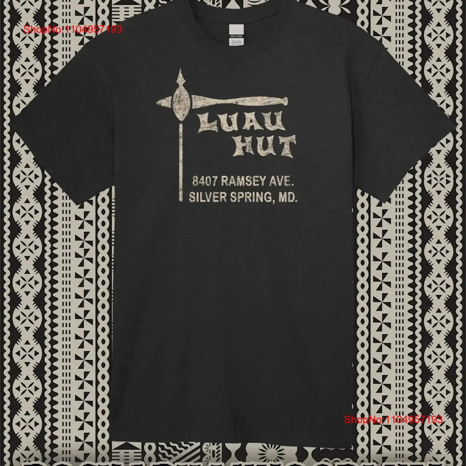 Retro Tiki Art T Shirt Restaurant Bar Mug Luau Hut Silver Spring Maryland vintage Washed fashion Stretched Slightly Casual
Retro Tiki Art T Shirt Restaurant Bar Mug Luau Hut Silver Spring Maryland vintage Washed fashion Stretched Slightly Casual