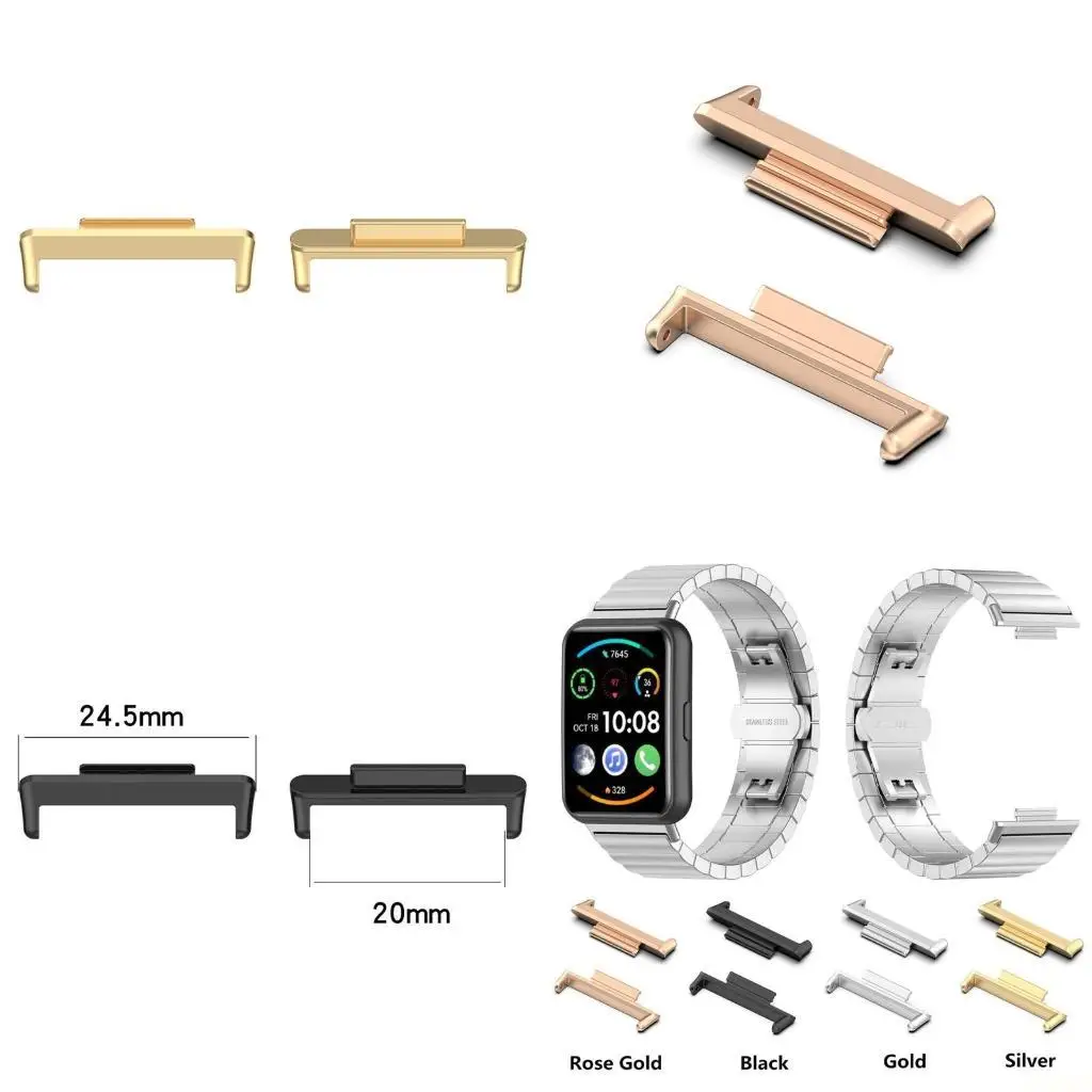 B03F Адаптер для браслета SmartWatch 1 пара Прочный разъем для часов Watch Fit2
B03F Адаптер для браслета SmartWatch 1 пара Прочный разъем для часов Watch Fit2