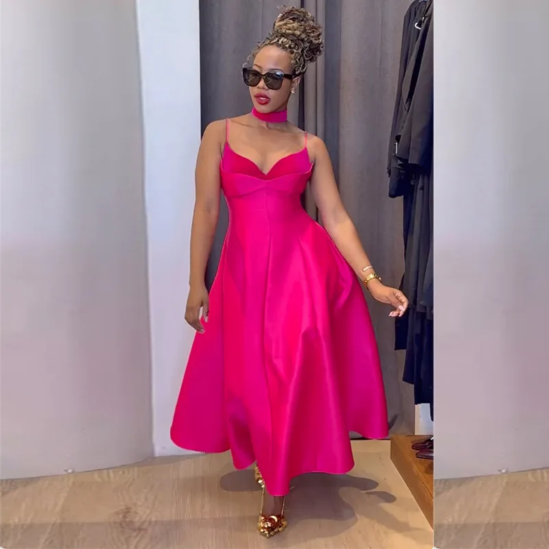 BKLD Women Clothing 2025 Autumn New Elegant Spaghetti Strap Splicing V-Neck High Waist Slimming A-Line Party Long Dresses 
BKLD Women Clothing 2025 Autumn New Elegant Spaghetti Strap Splicing V-Neck High Waist Slimming A-Line Party Long Dresses