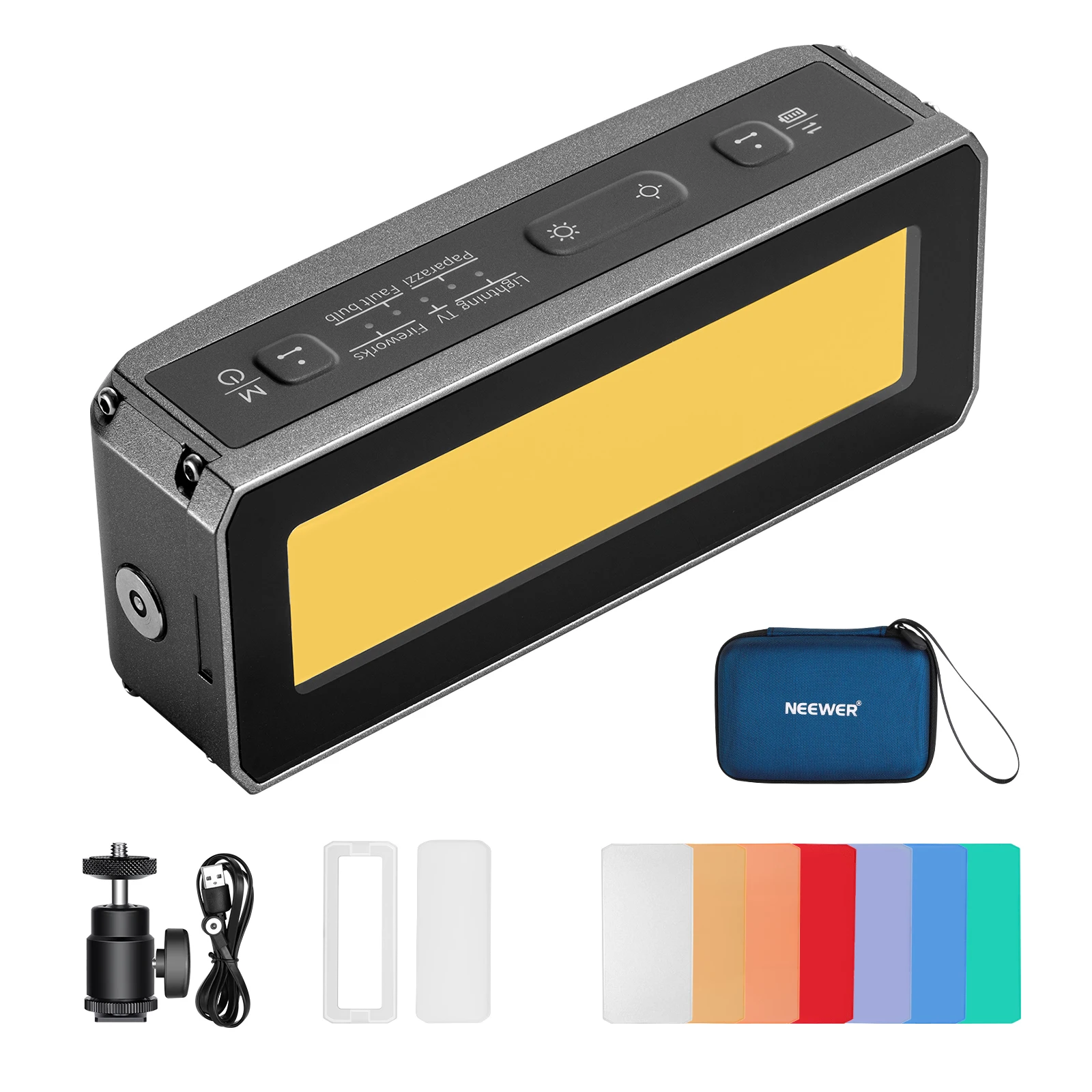 NEEWER WP12 Underwater Diving Light, 33ft/10m IP68 Waterproof LED Video Light With Ball Head, 1900mAh 5600K CRI97+ TLCI98+ 2600l
NEEWER WP12 Underwater Diving Light, 33ft/10m IP68 Waterproof LED Video Light With Ball Head, 1900mAh 5600K CRI97+ TLCI98+ 2600l
