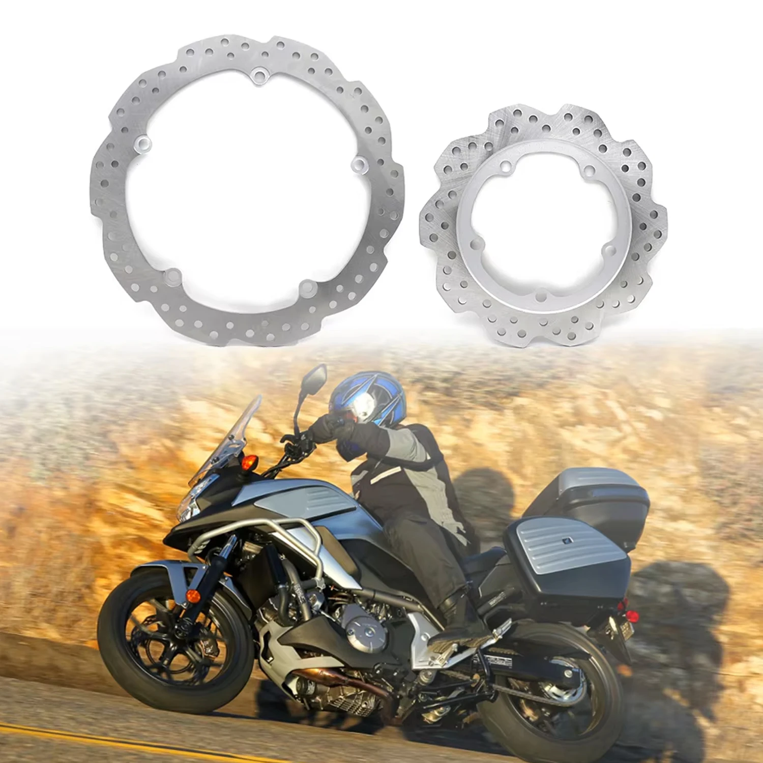 Pokhaomin Motorcycle Front Rear Wheel Brake Disc Rotor For HONDA CTX700/N/D NC700D NC700 NC750 S/X
Pokhaomin Motorcycle Front Rear Wheel Brake Disc Rotor For HONDA CTX700/N/D NC700D NC700 NC750 S/X