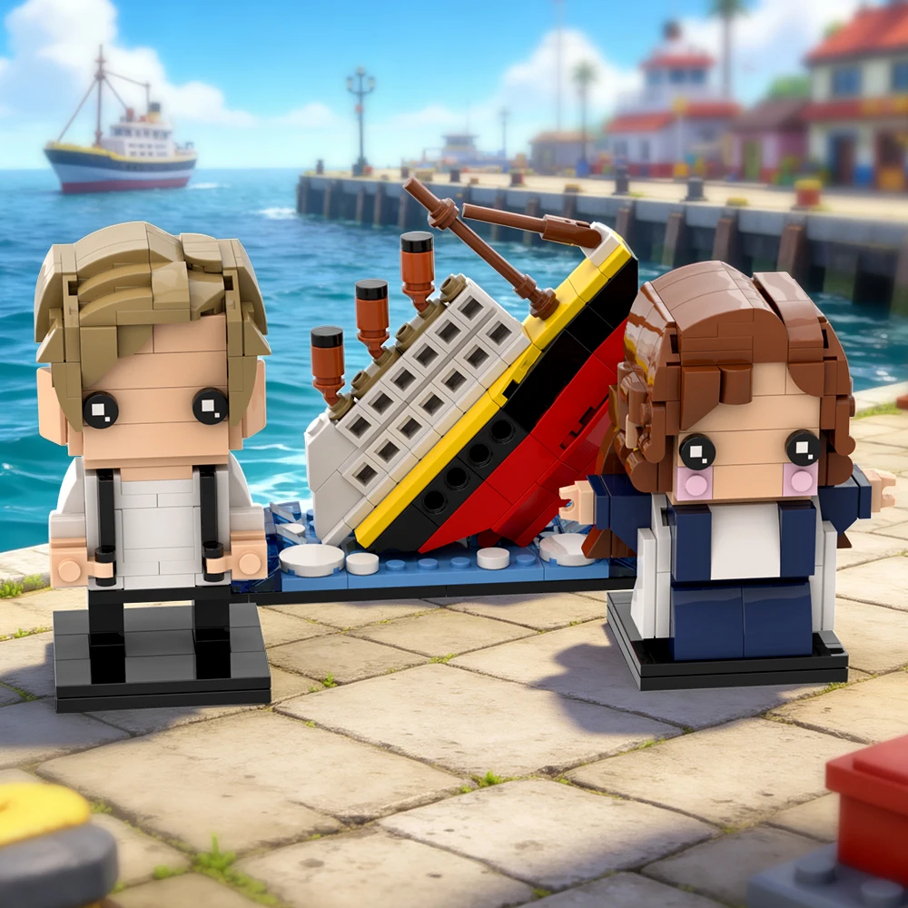 Titanic Sinking Scene Building Kit, Movie Jack&Rose Figure Model, DIY Assembly Brick, Collectible Decoration Gift for Movie Fans
Titanic Sinking Scene Building Kit, Movie Jack&Rose Figure Model, DIY Assembly Brick, Collectible Decoration Gift for Movie Fans