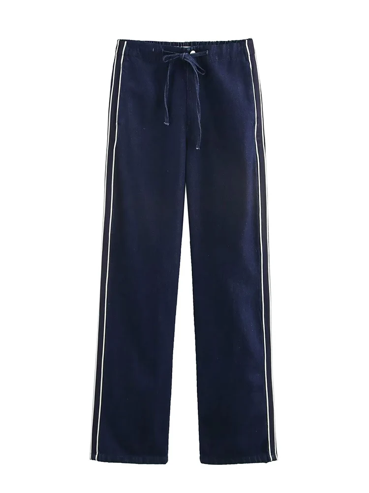 Willshela Women Fashion Denim Drawstring Front Zipper Straight Pants Vintage High Waist Full Length Female Chic Lady Trousers
Willshela Women Fashion Denim Drawstring Front Zipper Straight Pants Vintage High Waist Full Length Female Chic Lady Trousers