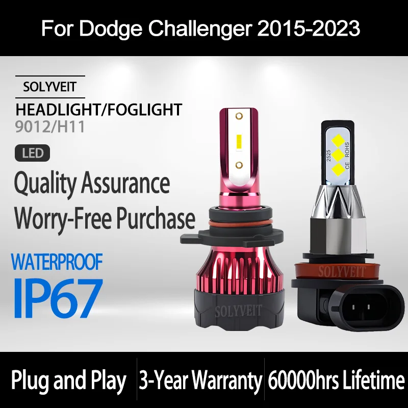 Enhanced Illumination reliable 9012 H11 LED HEADLIGHT FOGLIGHT FOR Dodge Challenger 2015 2016 2017 2018 2019 2020 2021 2022 2023
Enhanced Illumination reliable 9012 H11 LED HEADLIGHT FOGLIGHT FOR Dodge Challenger 2015 2016 2017 2018 2019 2020 2021 2022 2023