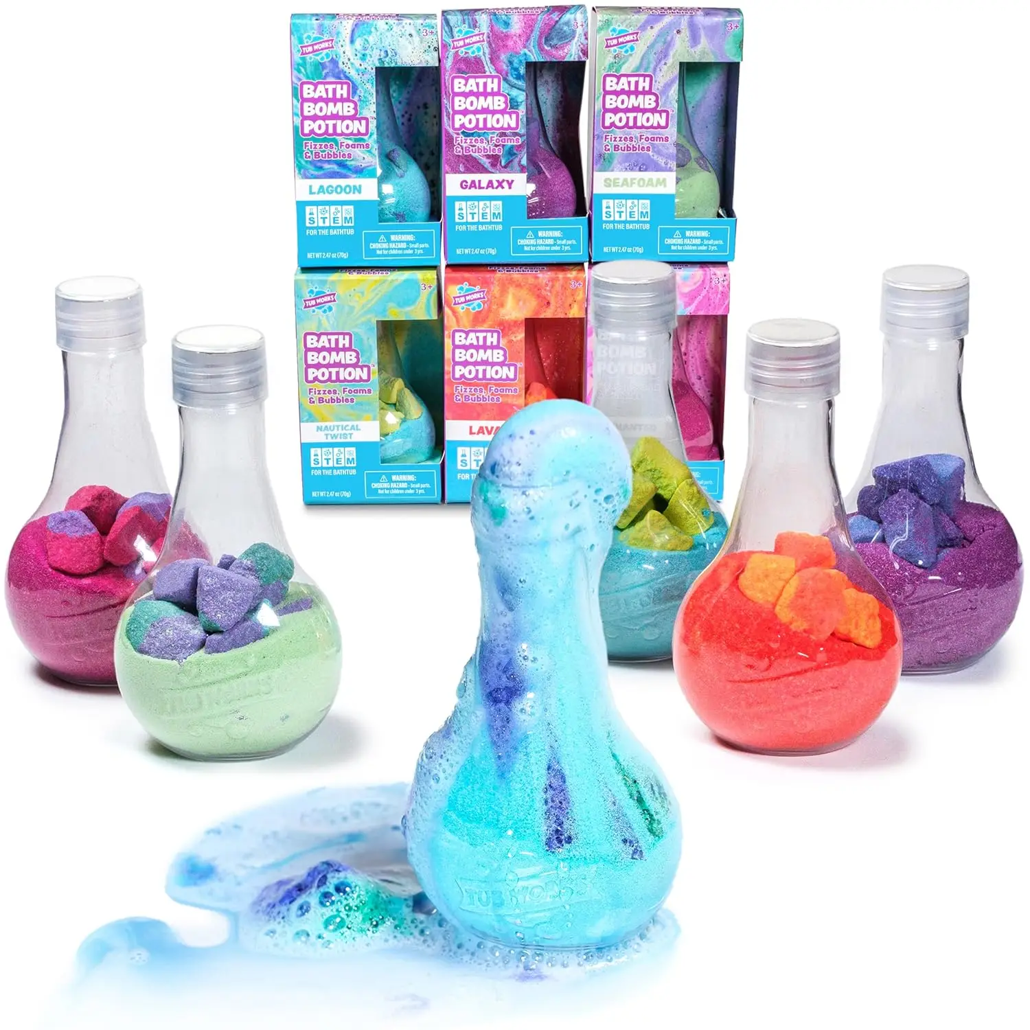 Kids Bath Bomb Potion, 6 Pack - Nontoxic, Fizzes & Foams with Colorful Eruption, Fun Science Toy
Kids Bath Bomb Potion, 6 Pack - Nontoxic, Fizzes & Foams with Colorful Eruption, Fun Science Toy