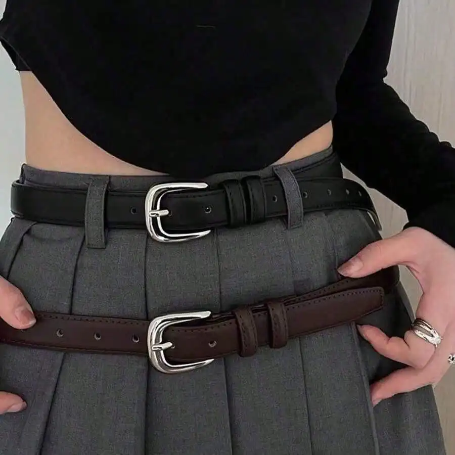 A Simple Yet Elegant Shiny Silver Buckle Leather Belt Suitable For Students And Young People For Decoration, Korean Style For Autumn, Autumn, Halloween, Suitable For Gifting To Best Friends, Friends, Elders, Colleagues, Partners,
A Simple Yet Elegant Shiny Silver Buckle Leather Belt Suitable For Students And Young People For Decoration, Korean Style For Autumn, Autumn, Halloween, Suitable For Gifting To Best Friends, Friends, Elders, Colleagues, Partners,