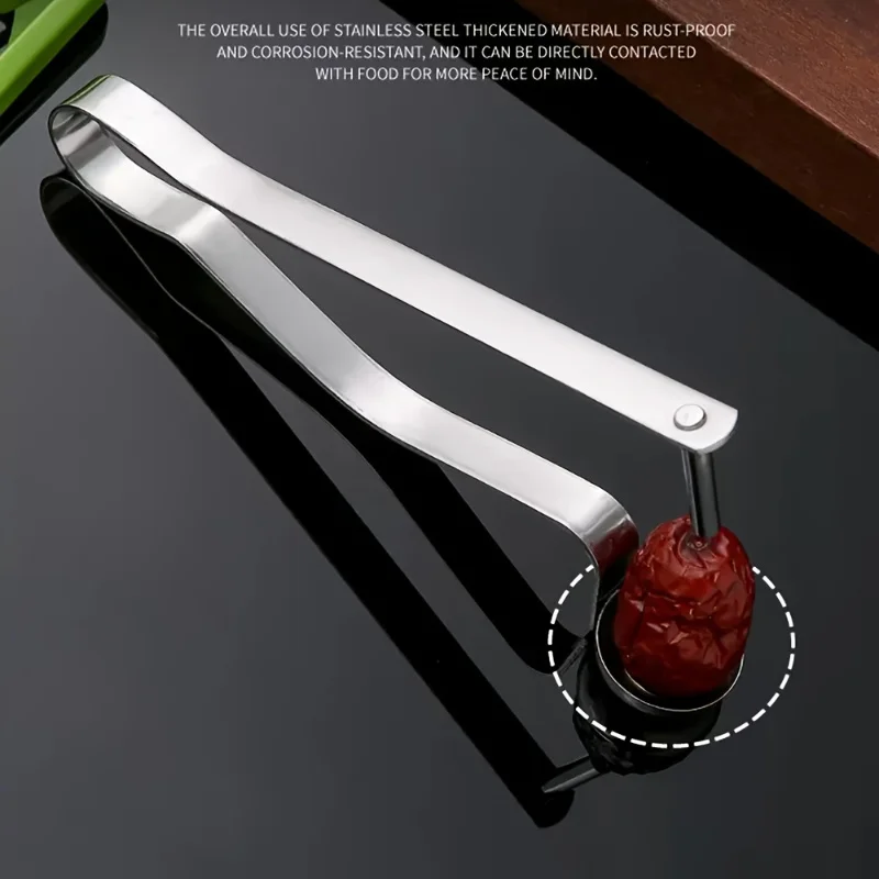 Stainless Steel Cherry Pitter & Red Date Seed Remover - One-Handed Easy Press Kitchen Tool for Quick Core Removal,Durable & Easy
Stainless Steel Cherry Pitter & Red Date Seed Remover - One-Handed Easy Press Kitchen Tool for Quick Core Removal,Durable & Easy