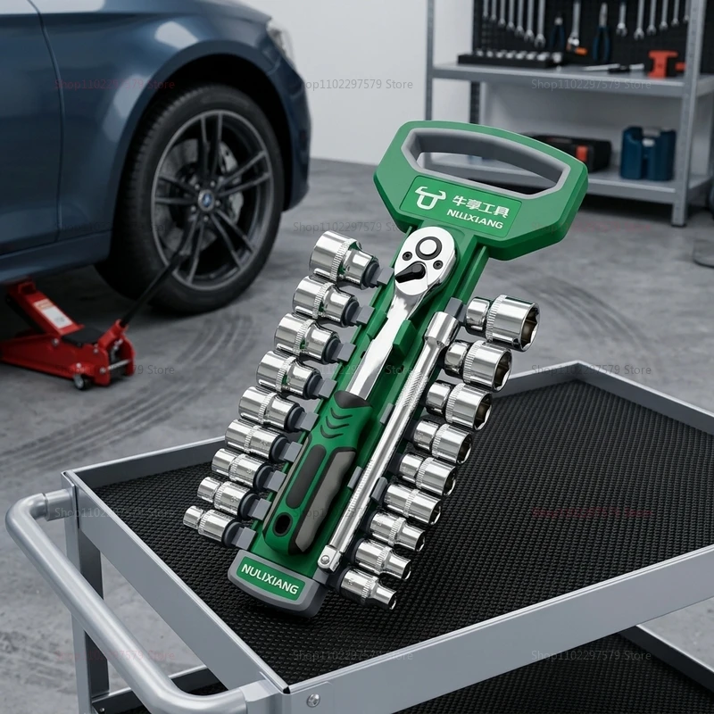 1/4 3/8 Inch Ratchet Socket Set for Auto Motorcycle Repair Hand Tools Spanner Head Kit for Garage Garage Automotive Repair Tools
1/4 3/8 Inch Ratchet Socket Set for Auto Motorcycle Repair Hand Tools Spanner Head Kit for Garage Garage Automotive Repair Tools
