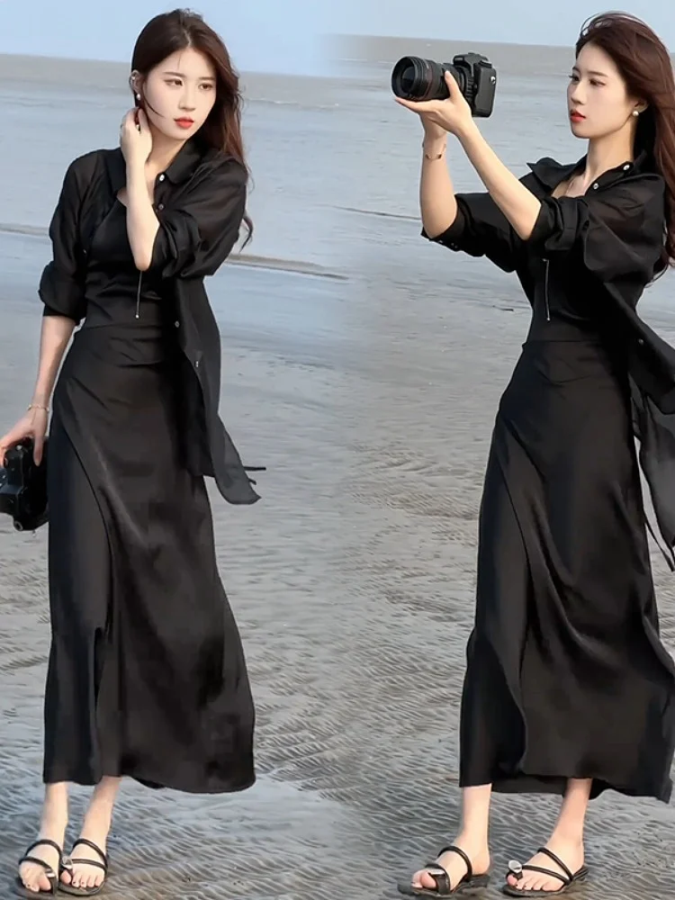 Новый летний женский комплект Light Maturi Dr, утягивающий ремень с поясом, защита от солнца, изящный комплект из двух предметов
Новый летний женский комплект Light Maturi Dr, утягивающий ремень с поясом, защита от солнца, изящный комплект из двух предметов