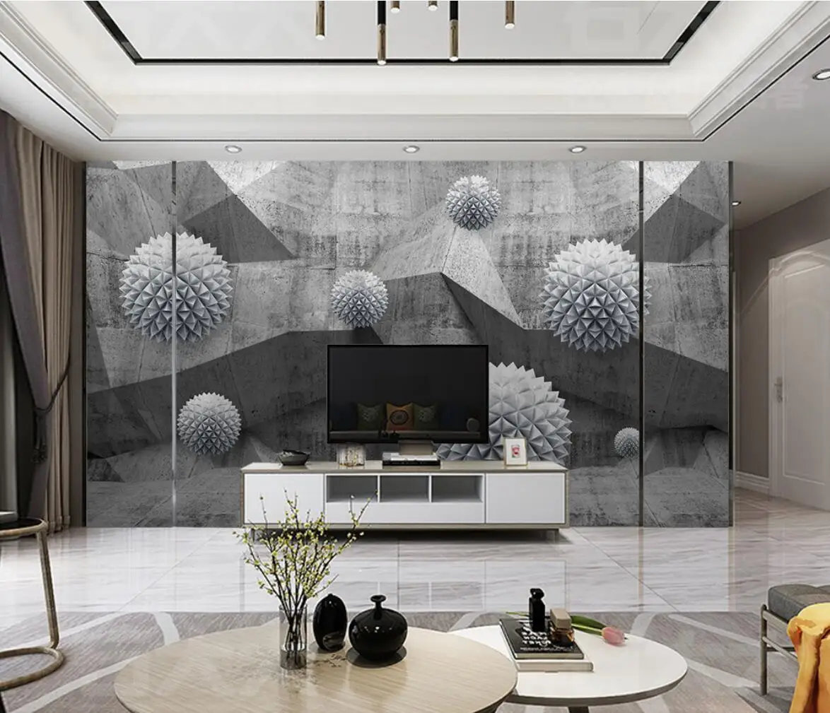 Custom Papel De Parede Modern minimalist industrial ball Photo Murals Living Room Bedroom Romantic Home Decor house decoration
Custom Papel De Parede Modern minimalist industrial ball Photo Murals Living Room Bedroom Romantic Home Decor house decoration